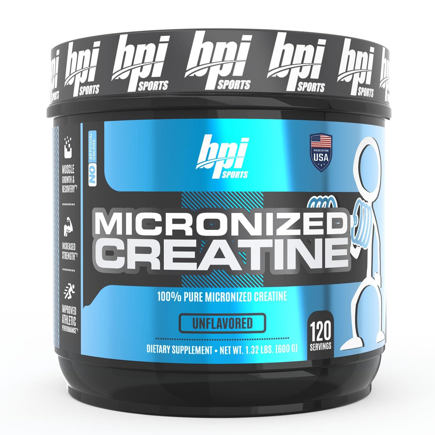 Micronized Creatin, 1.32 lbs (600 g), 120 Uses BPI Sports