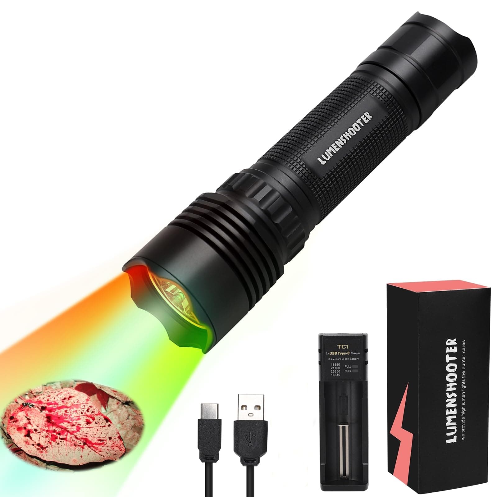 B2 Blood Tracking Light for Deer, Blood Tracker Flashlight for Hunting, Deer Hunting Accessories for Men