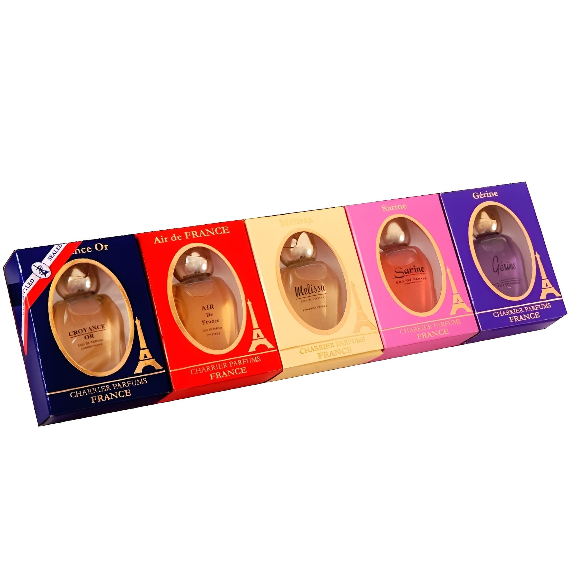 Charrier Parfums - 5 Eaux de Parfum Gift Set - 'Paris' - 42.5 ml - Made in Provence, France