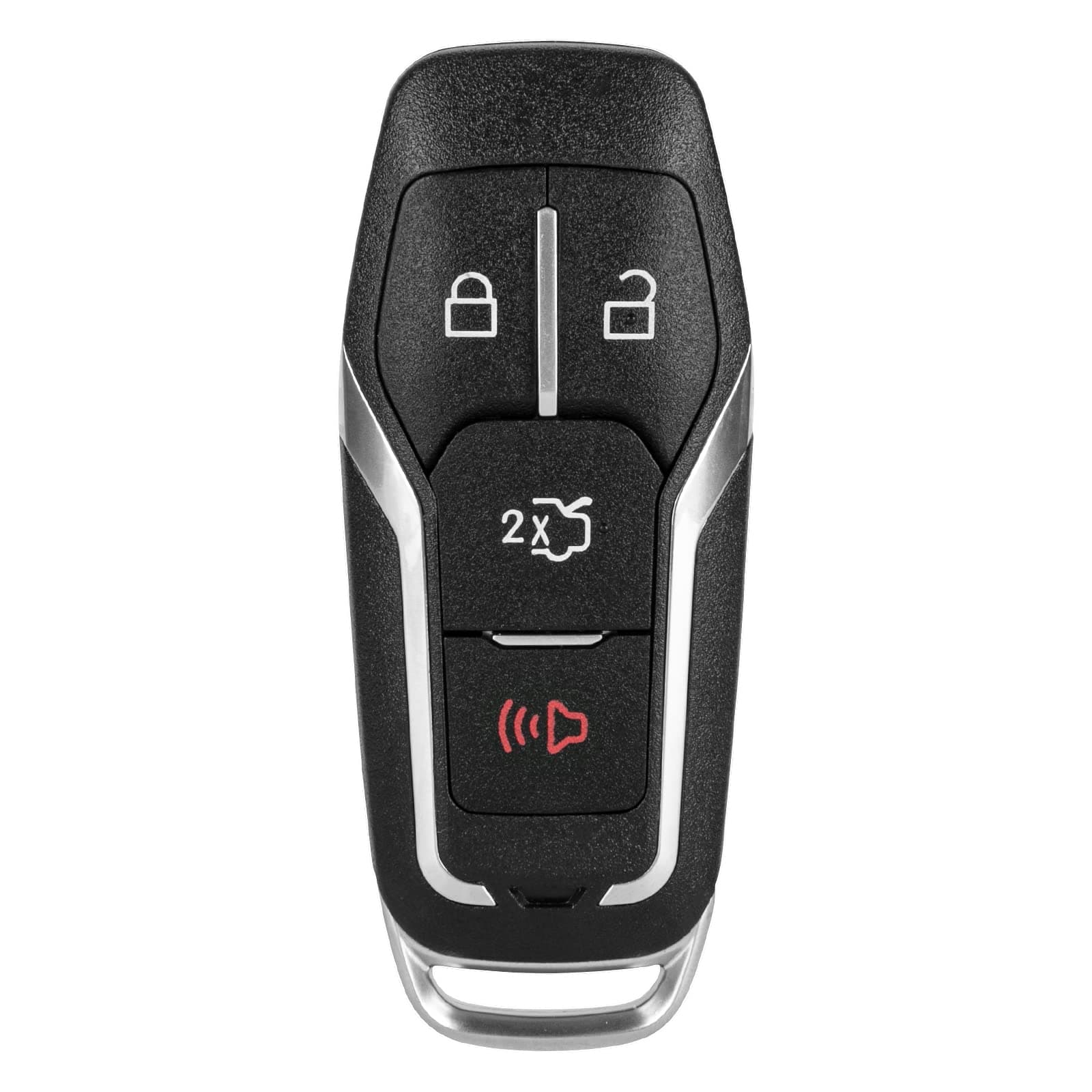 Key Fob Cover Replacement 4 Buttons Keyless Entry Remote Smart Key Fob Shell Case M3N-A2C31243300 164-R7989 for Ford Explorer 2016-2017 for Ford Edge Fusion Titanium Mustang