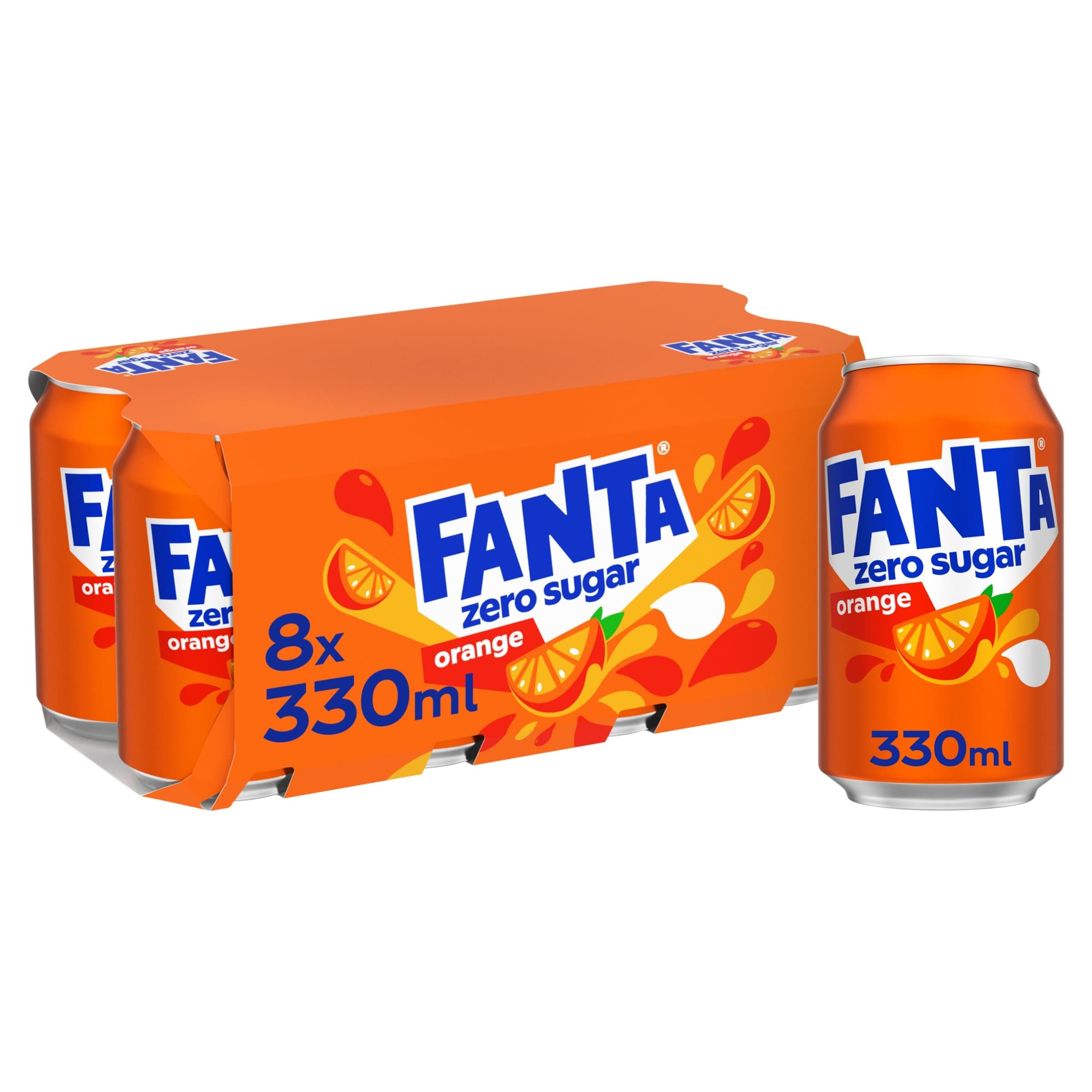 Fanta Orange Zero 8 x 330 ml