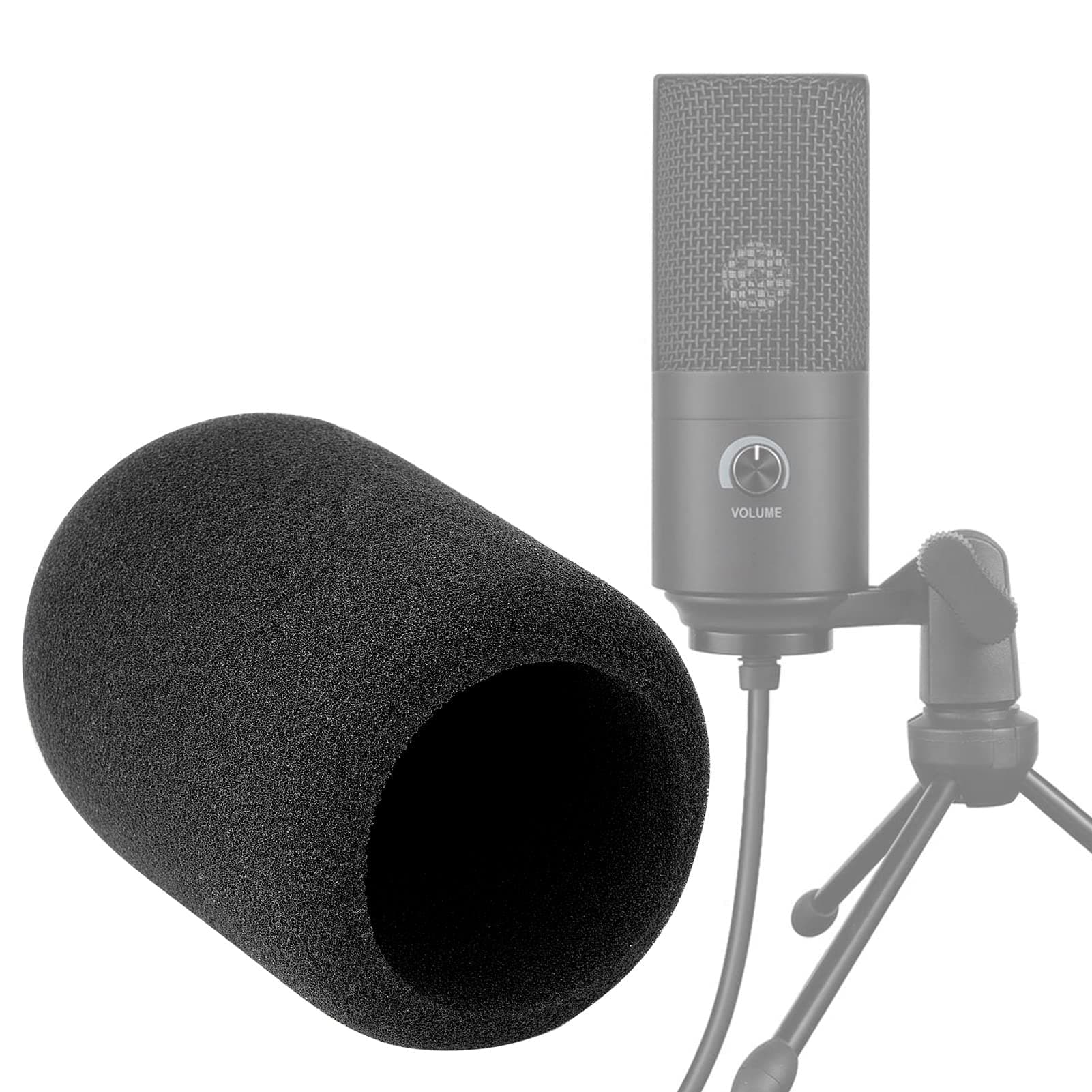 K669B Pop Filter, Foam Mic Windscreen Compatible with Fifine USB Microphone (K669B K669 K669L K669G K669PRO2 K669S) for Recording and Streaming