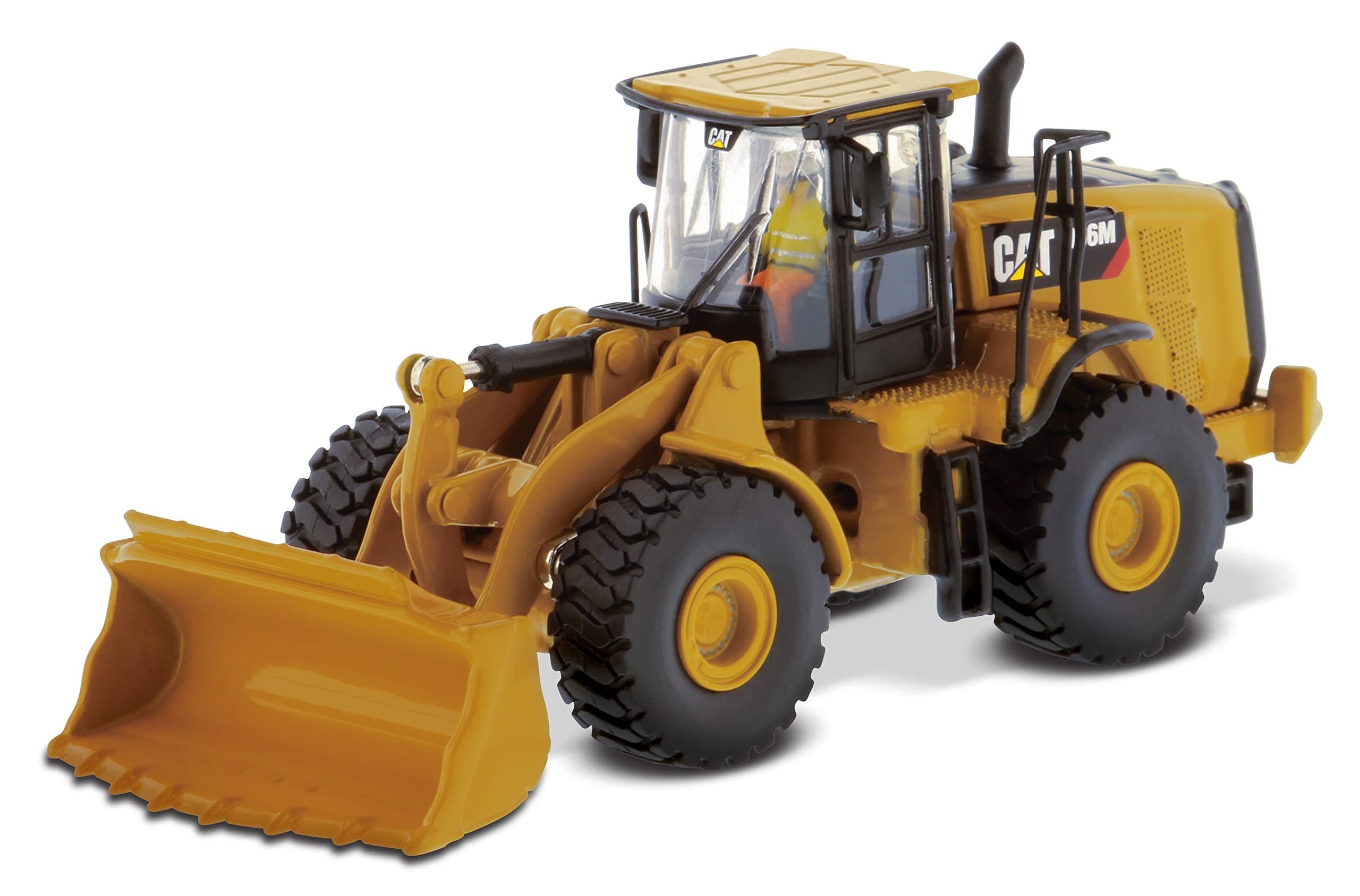 CAT Caterpillar 966M Wheel Loader with Operator "High Line" Series 1/87 (HO) Scale Diecast Model by Diecast Masters