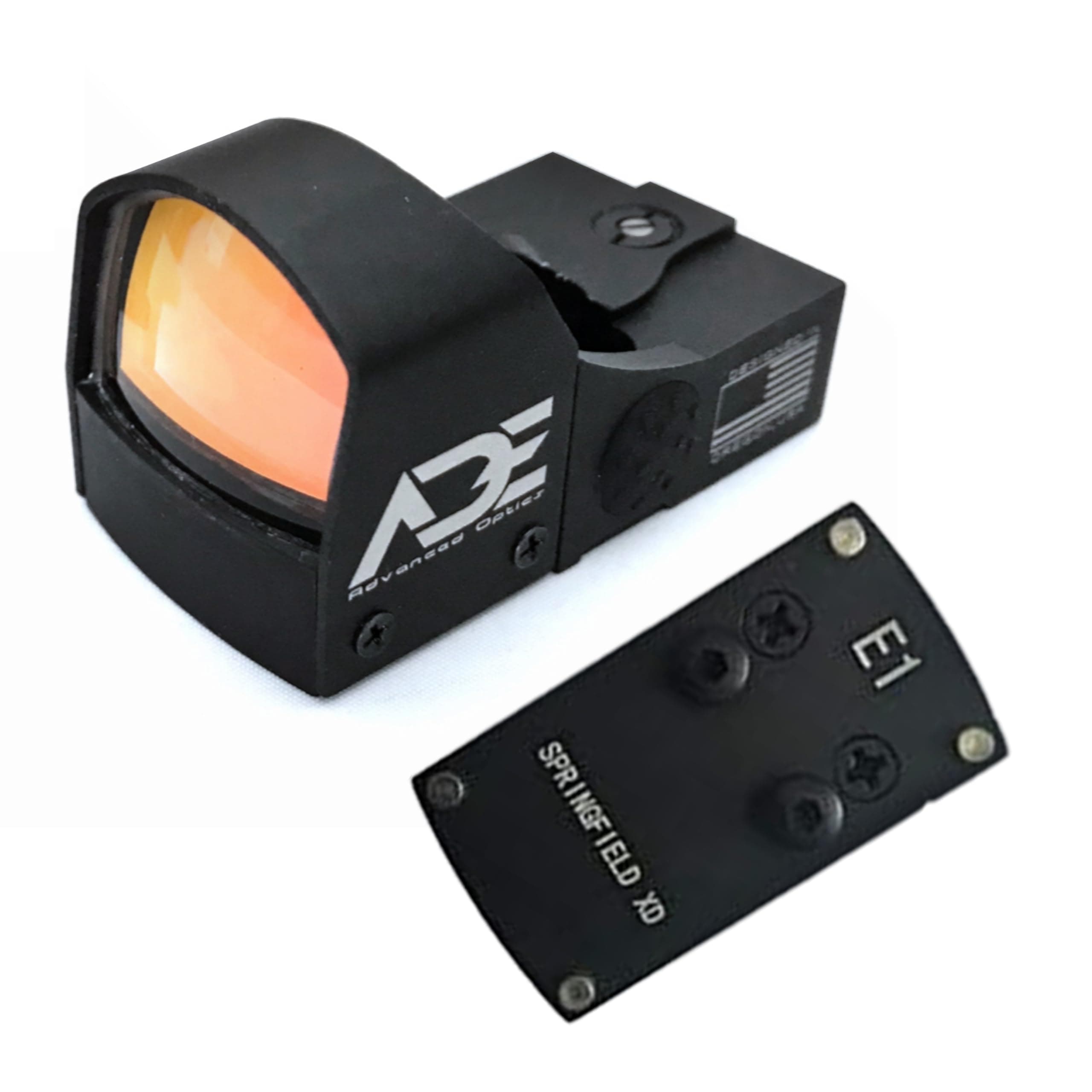 Compact RD3-009 Motion Awake Red Dot Reflex Sight + Optic Mounting Plate for Springfield XD/XDS/XDM (Non OSP, Non Optic Ready) Pistol