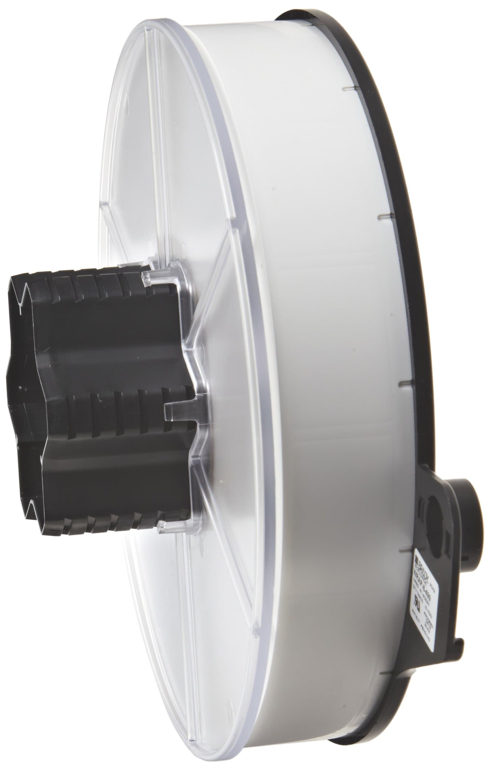 WRAP-8-499 1" Width x 1.5" Height, B-499 Nylon Cloth, Matte Finish White Wraptor Label (2800 per Roll)