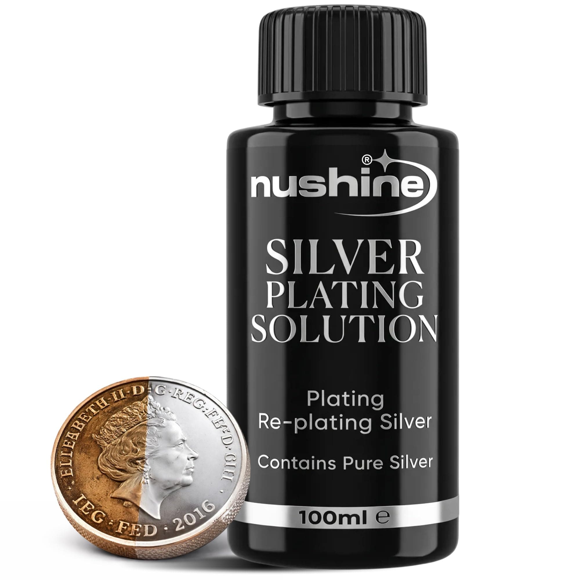 Nushine Silver Plating Solution - Silver Restorer 100ml