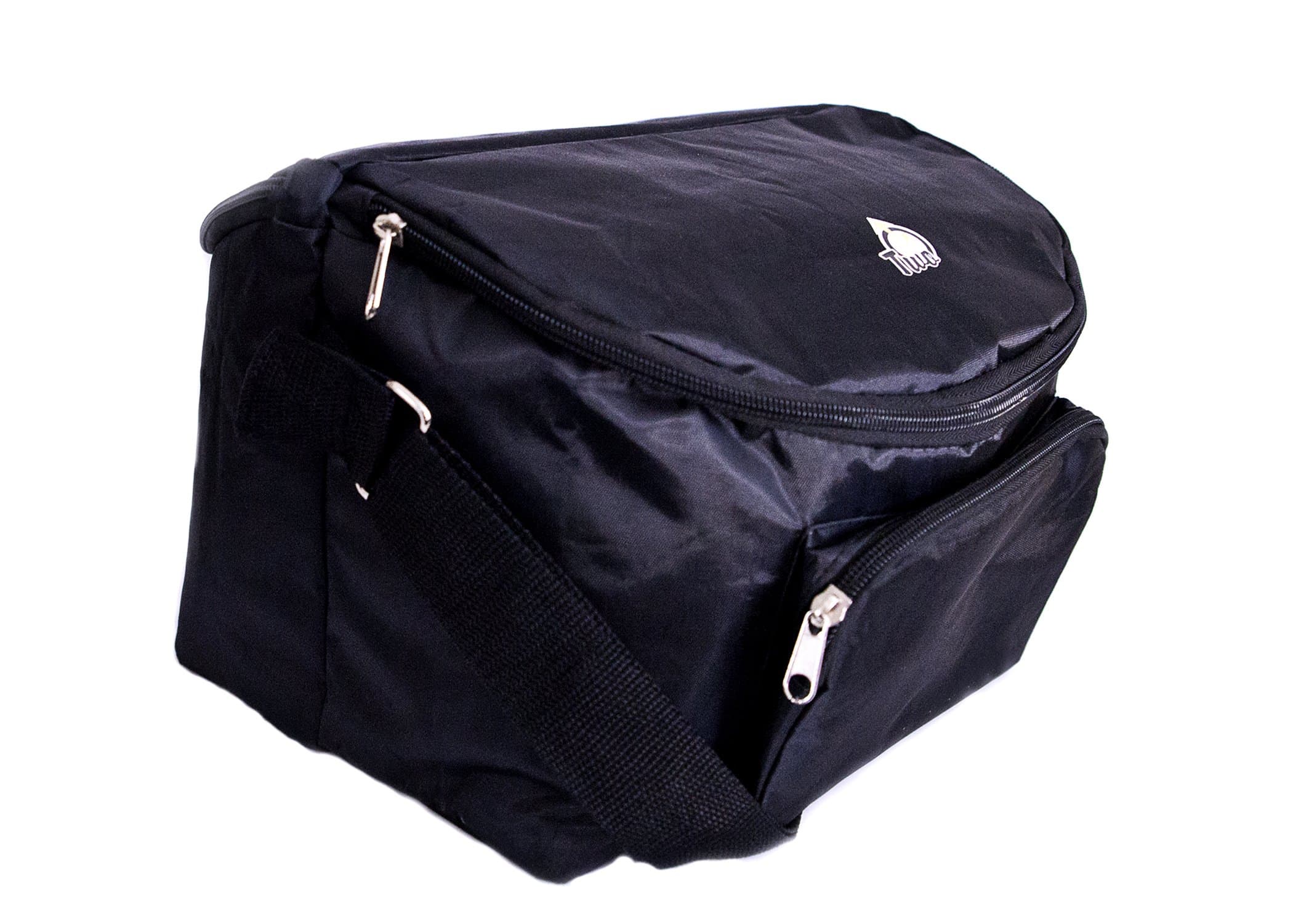 Adult's 12-hour Shift 2-sided Lunch Bag (Black)