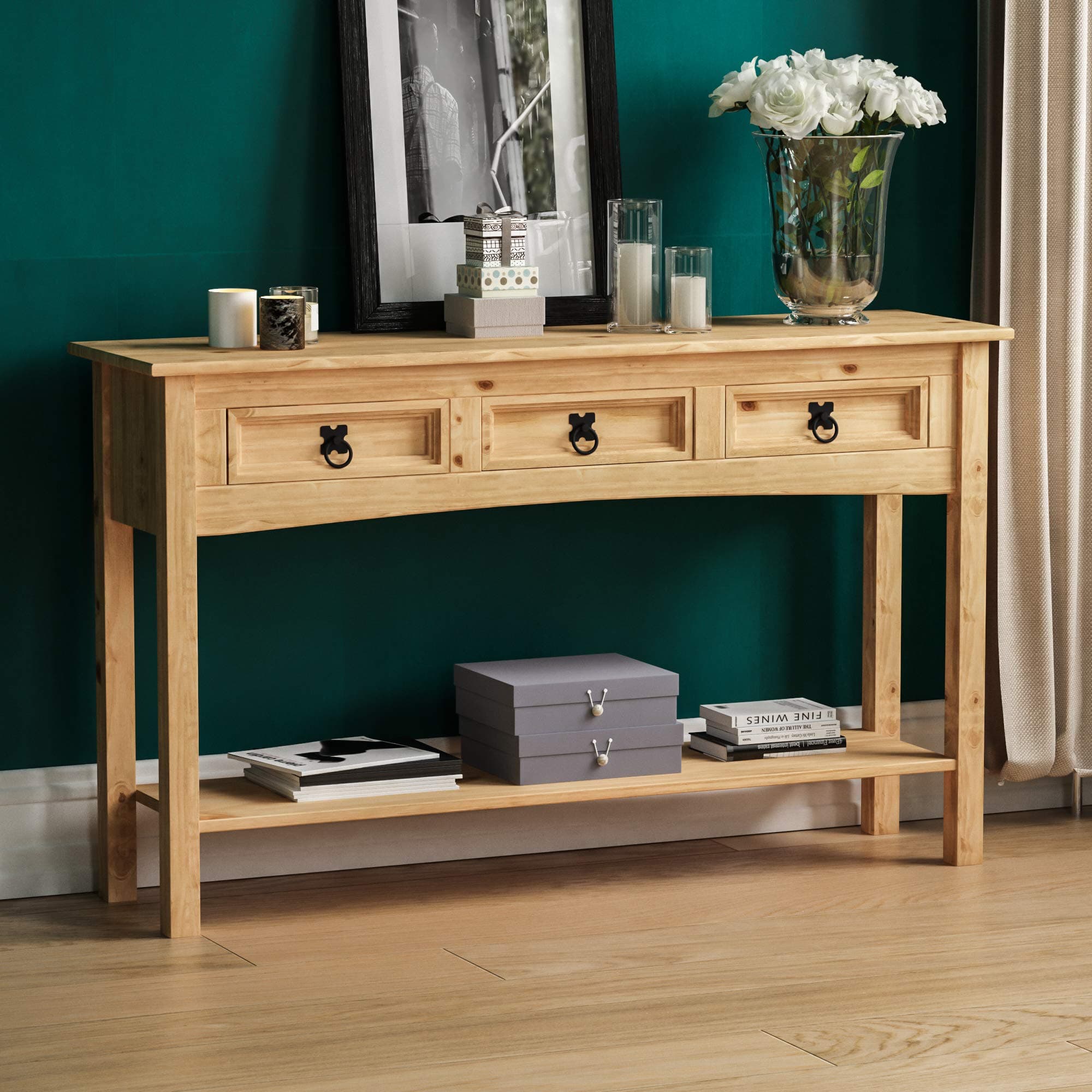 3 Drawer Console Table