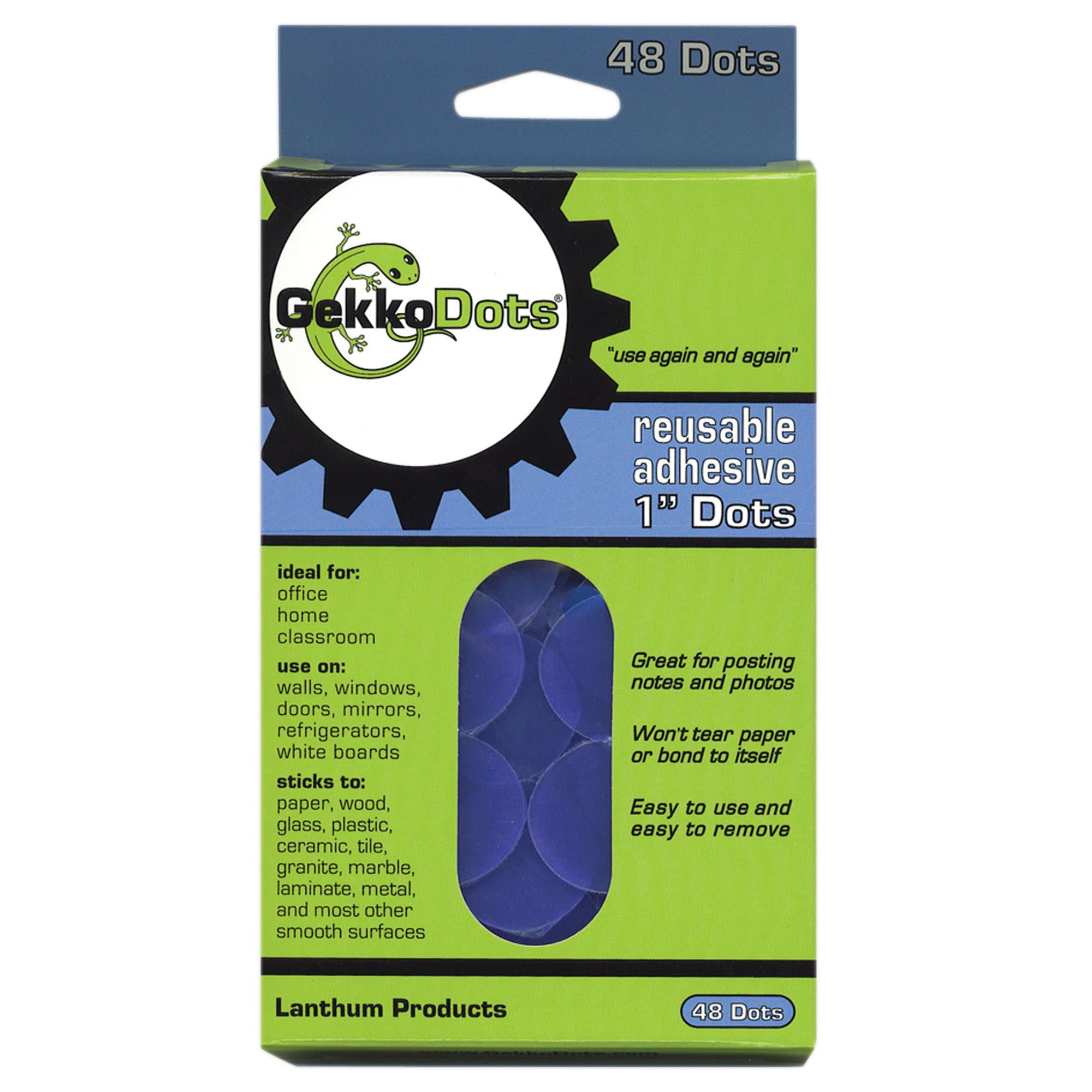 Gekkodots Reusable Adhesive Dots 48 Pk