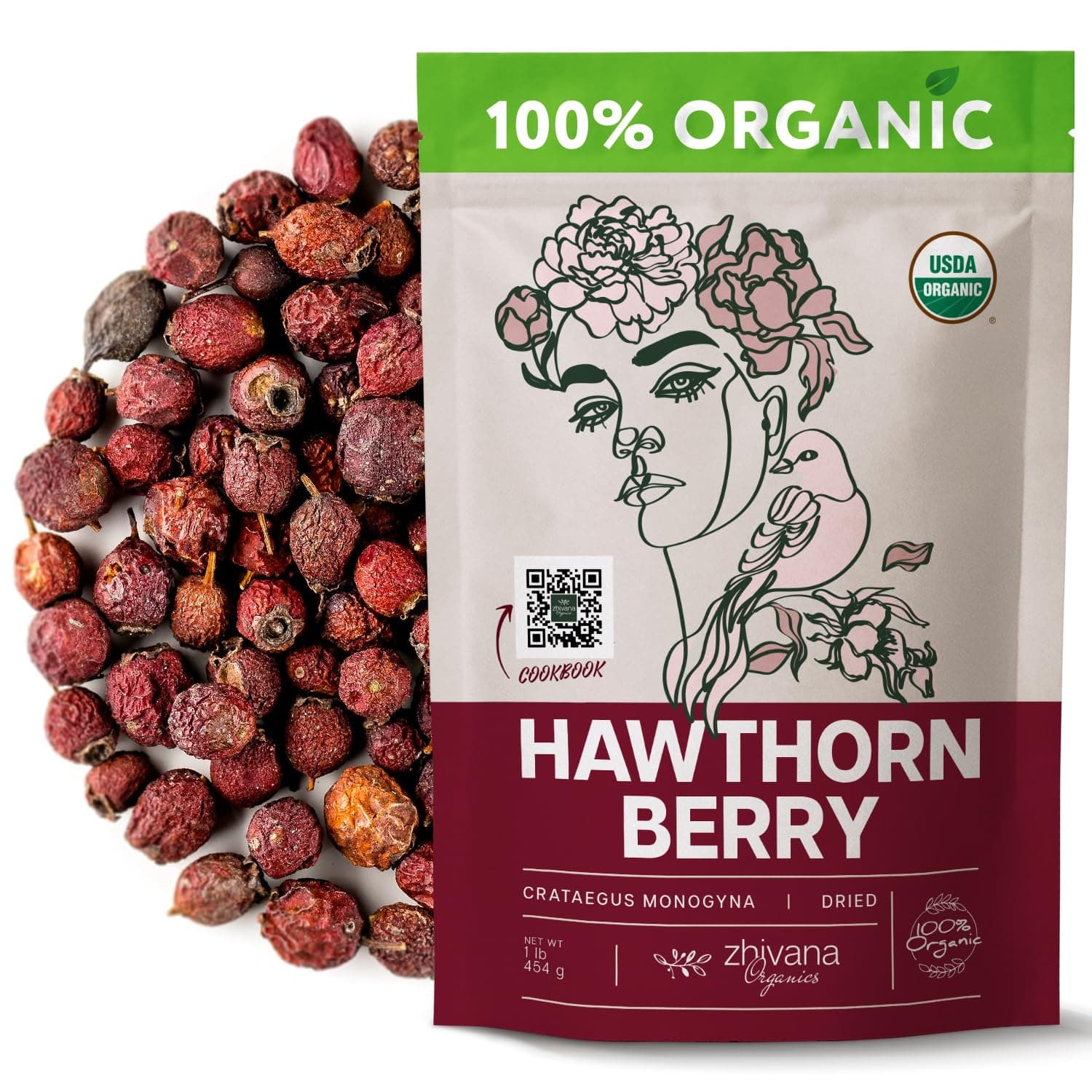 Organic Dried Hawthorn Berry