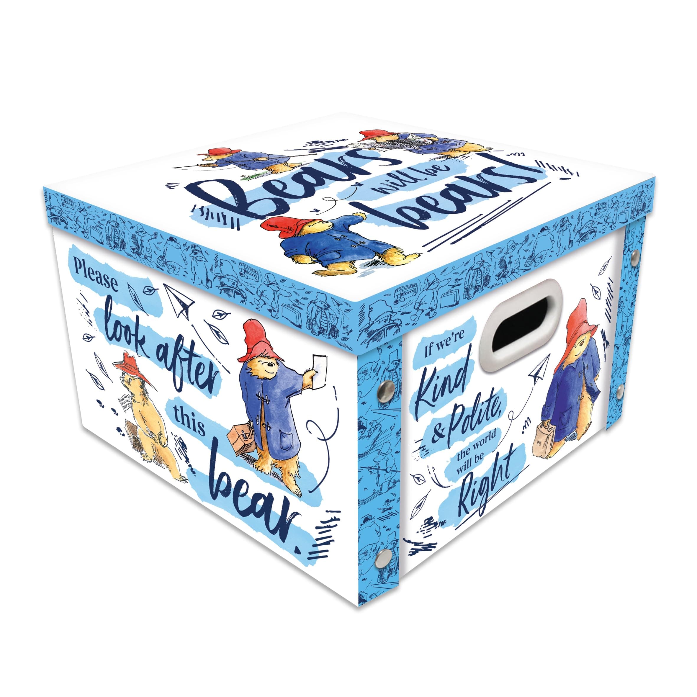 Robert Frederick Paddington Collapsible Storage Box - Large, Blue