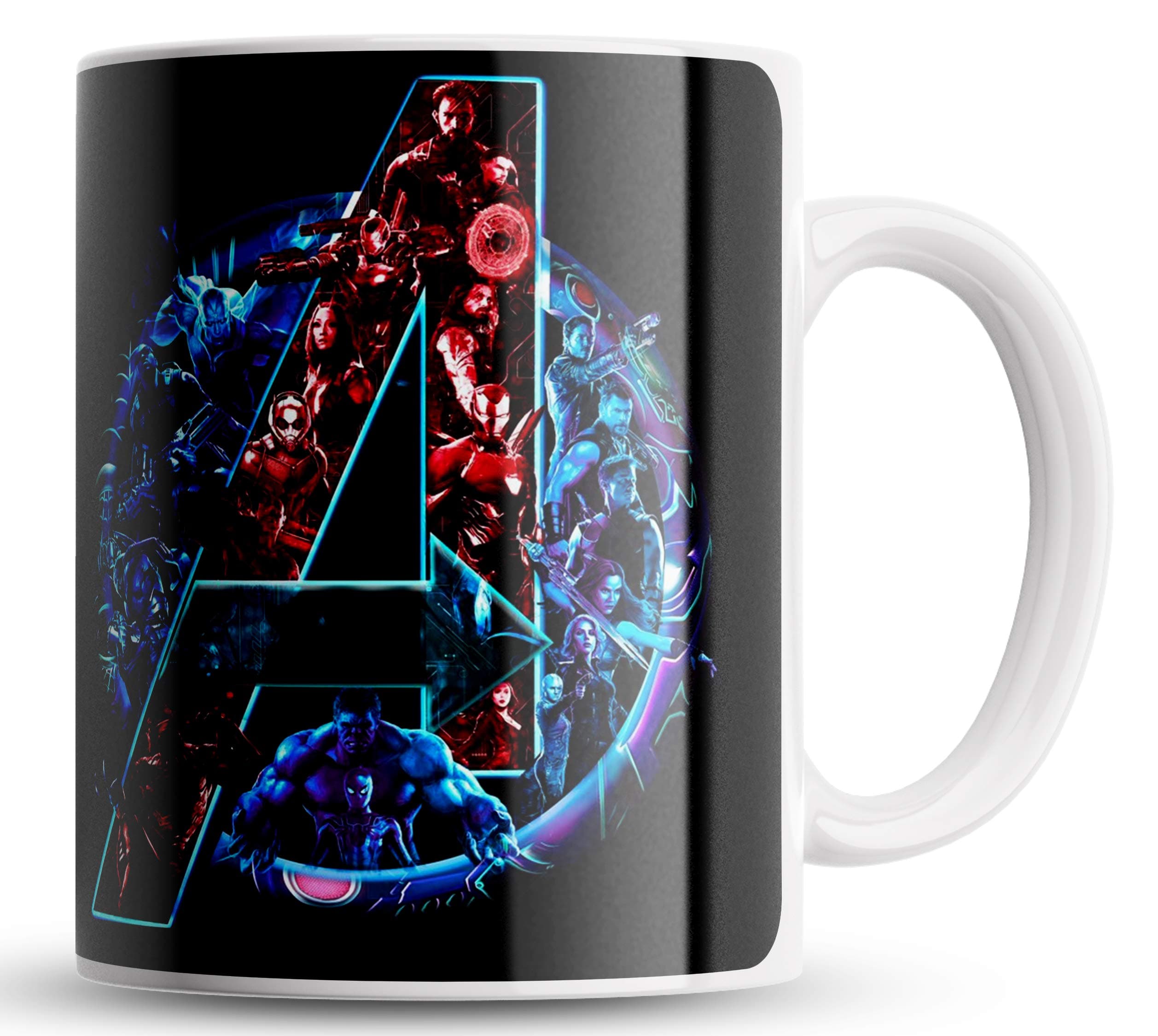 gemshop Ceramic Coffee Mug - Black, 330ml