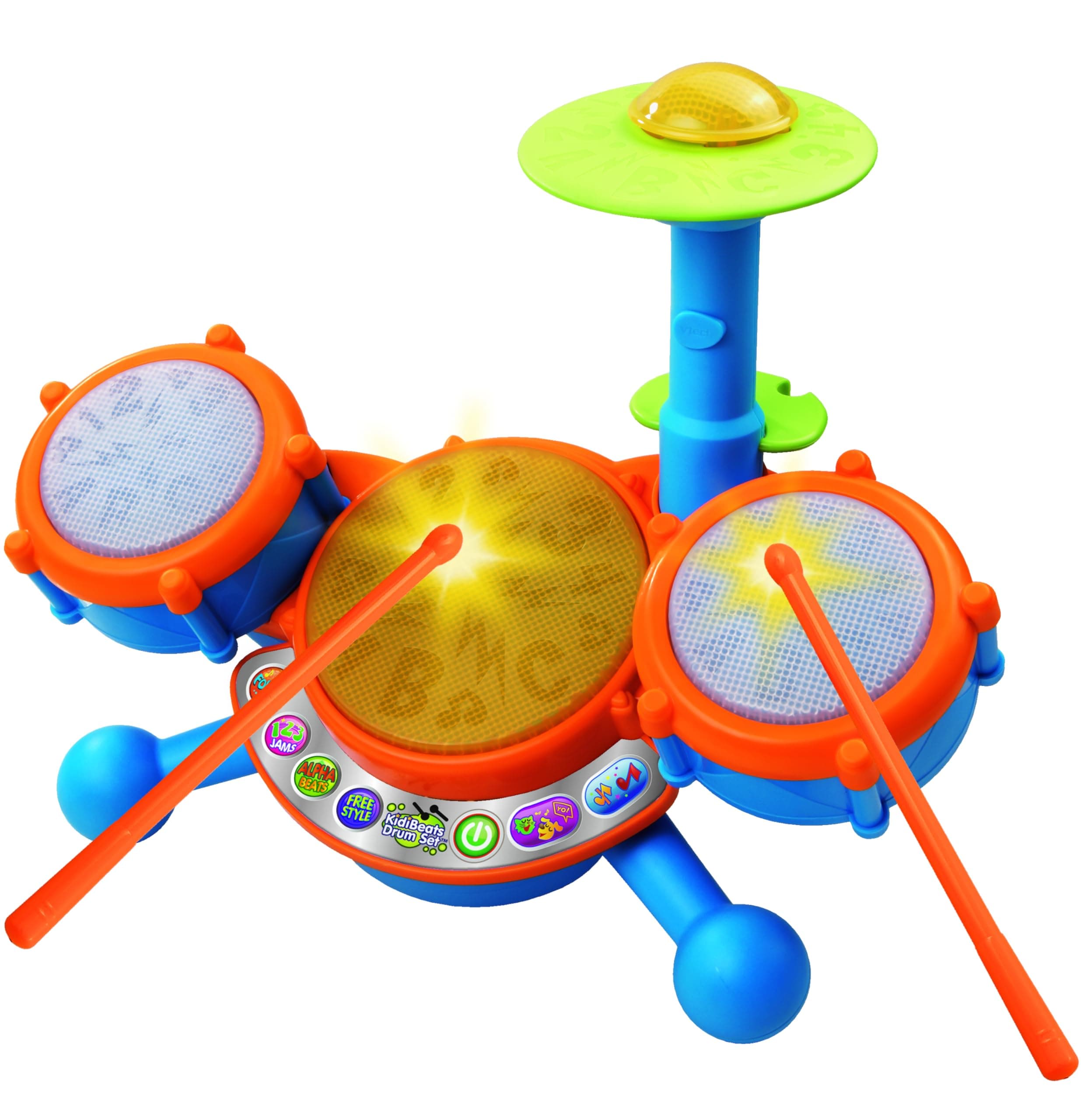 KidiBeats Kids Drum Set, Orange
