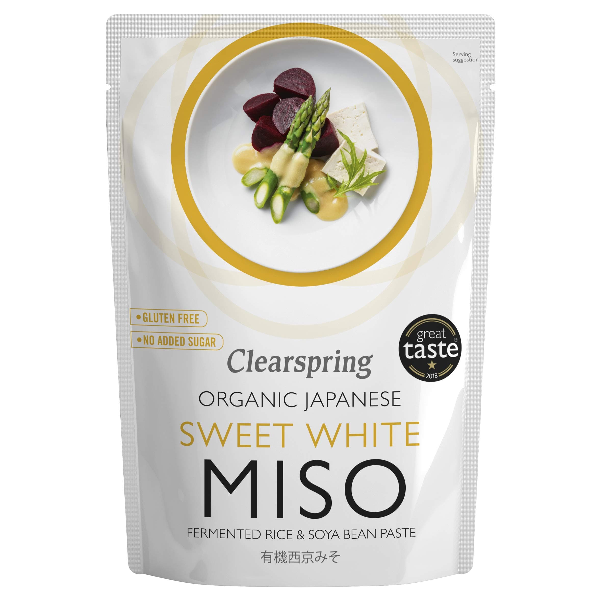 Clearspring Organic Japanese Sweet White Miso Paste - Pasteurised - 250g