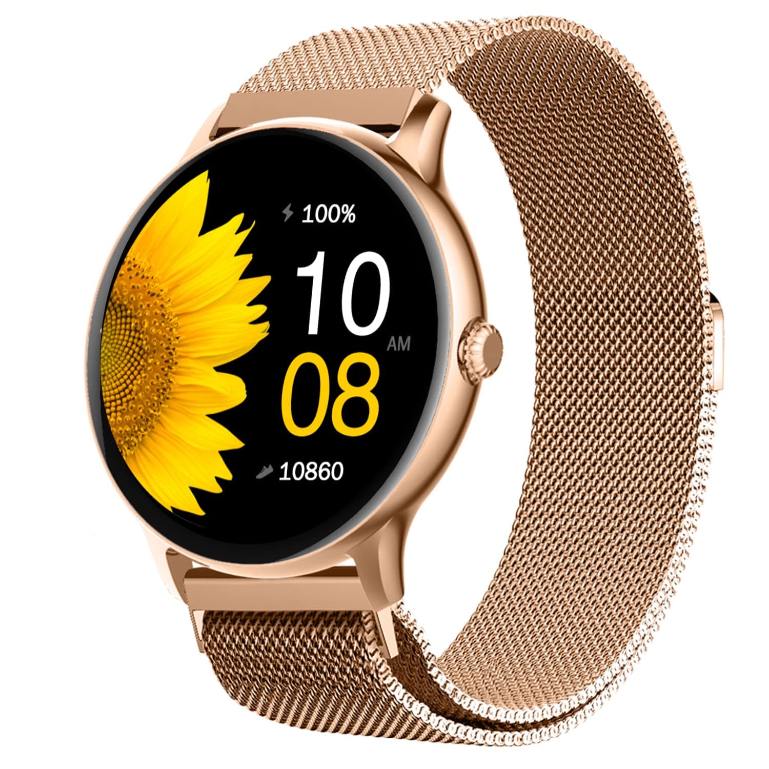 Fire-Boltt Phoenix Ultra Smart Watch 1.39" HD Display, Bluetooth Calling, AI Voice Assistant, 120 Sports Modes, IP67 Waterproof, SpO2 Monitor Smart Watch for Man & Woman - Gold