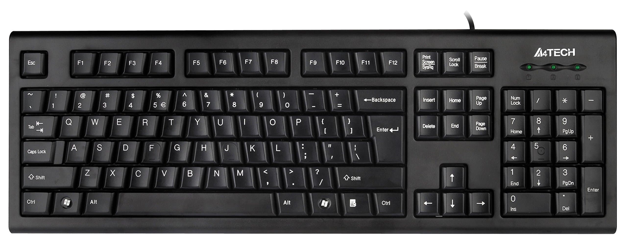 A4tech KRS-85 Natural A Rounded Edge Ergonomic Keyboard