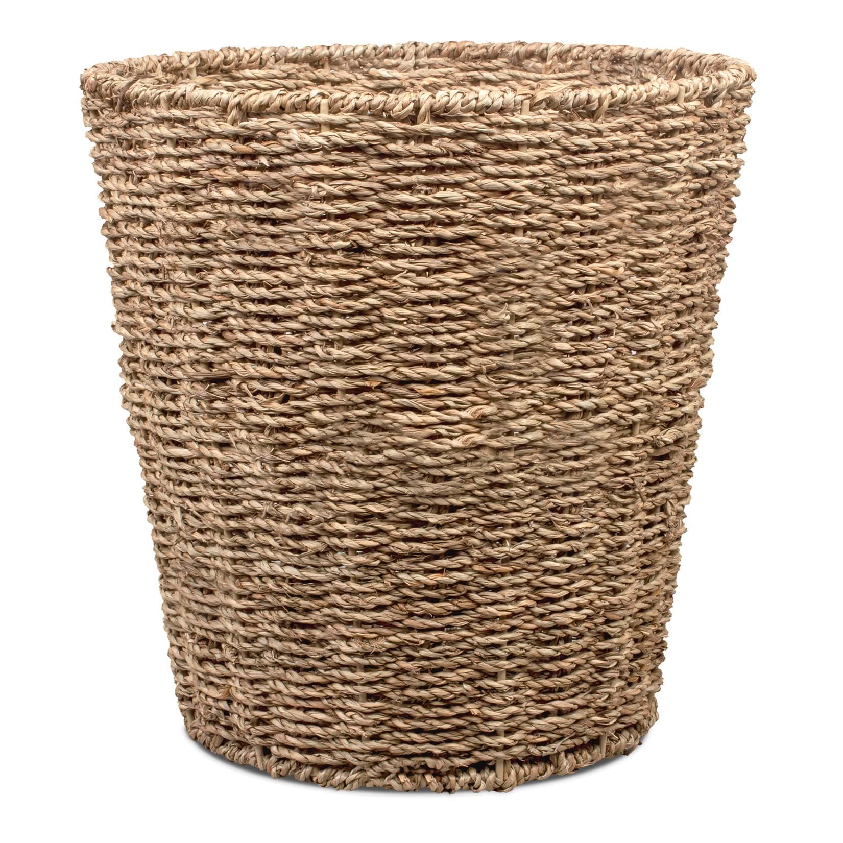 Round Seagrass Waste Paper Bin (E01-120)