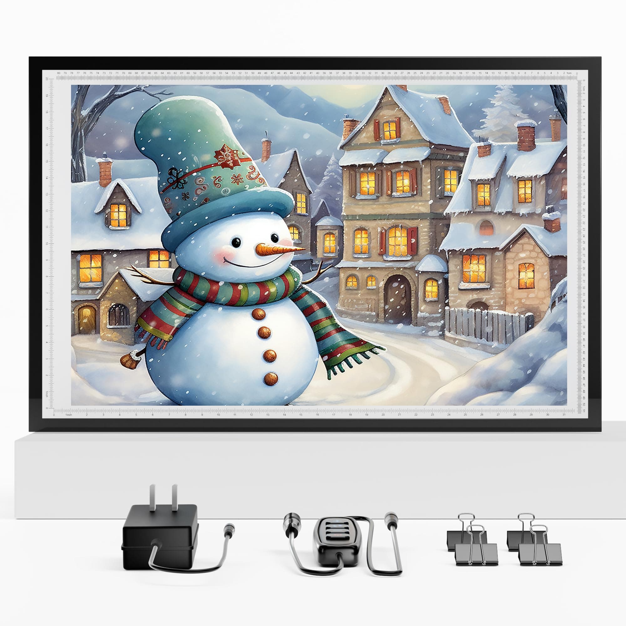 A1 Light Pad Tracing Light Box, Diamond Art Light Board with 3 Color Modes&10 Levels&Stepless Dimming, DEAR CARBON Light Table for Tracing, Drawing, Sketching and Weeding Vinyl