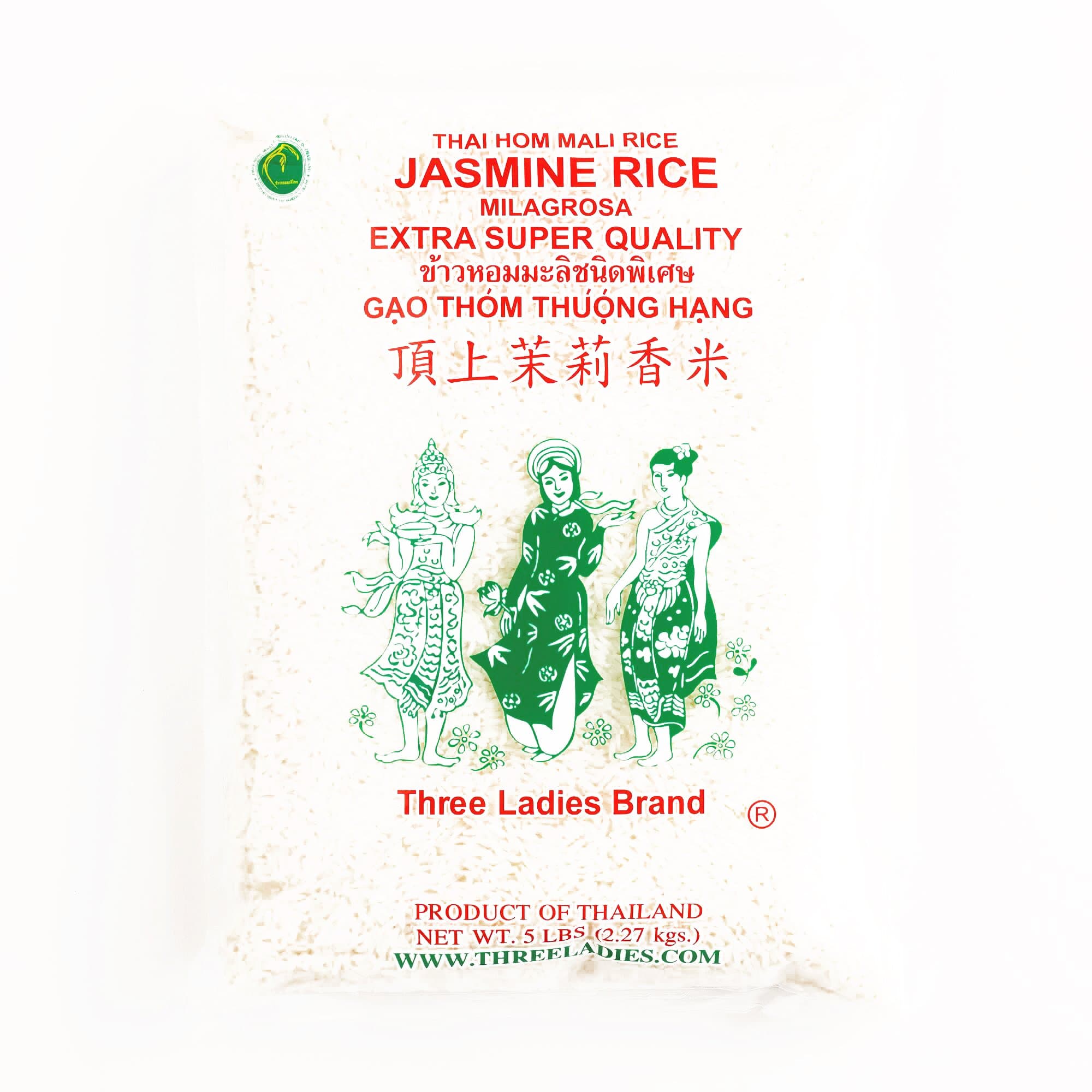 Three Ladies Jasmine Rice (1 Item Per Order, not per case)