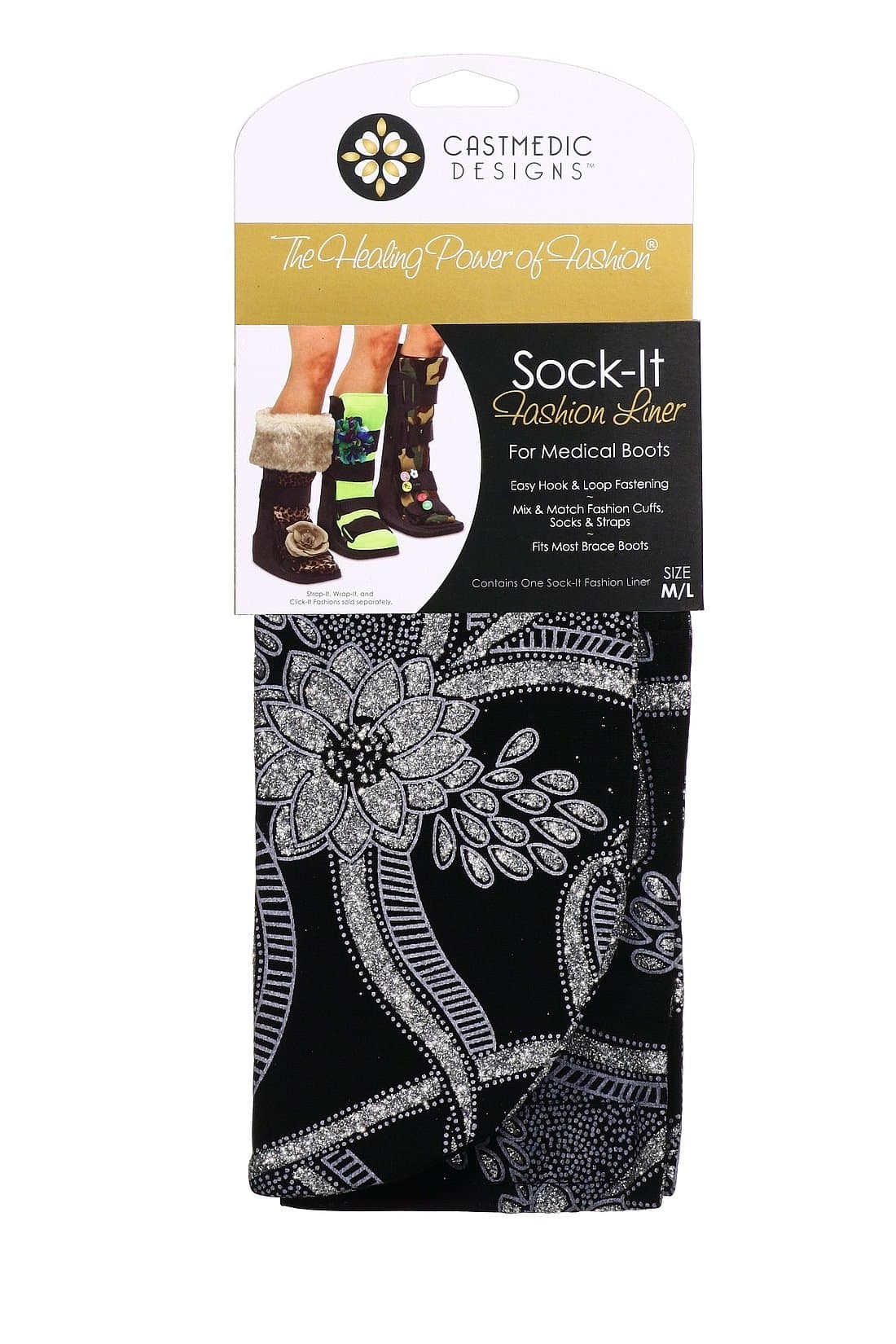 Sock-It Dressy, Black, Medium/Large