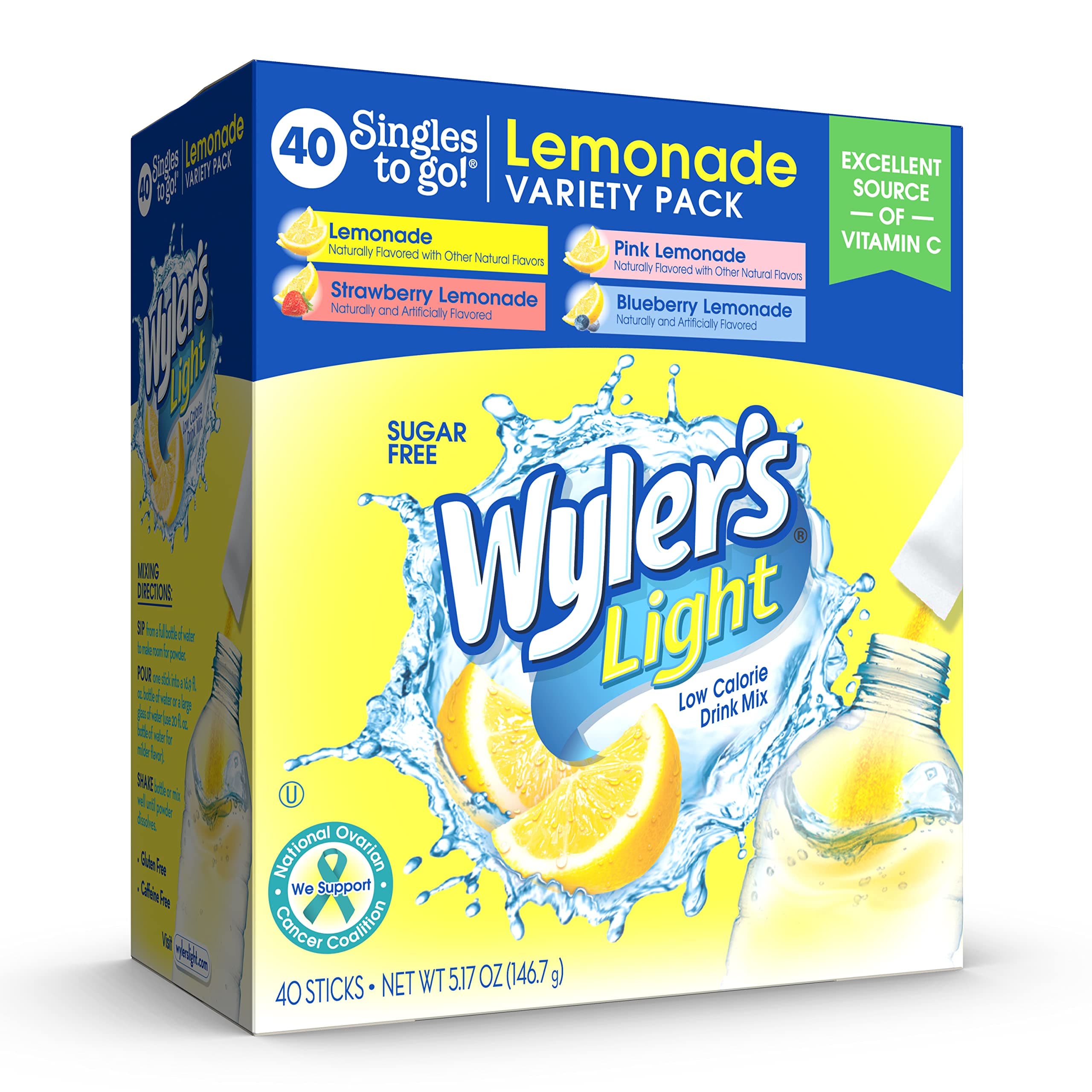 Wyler’s Light Lemonade Variety Pack 40ct