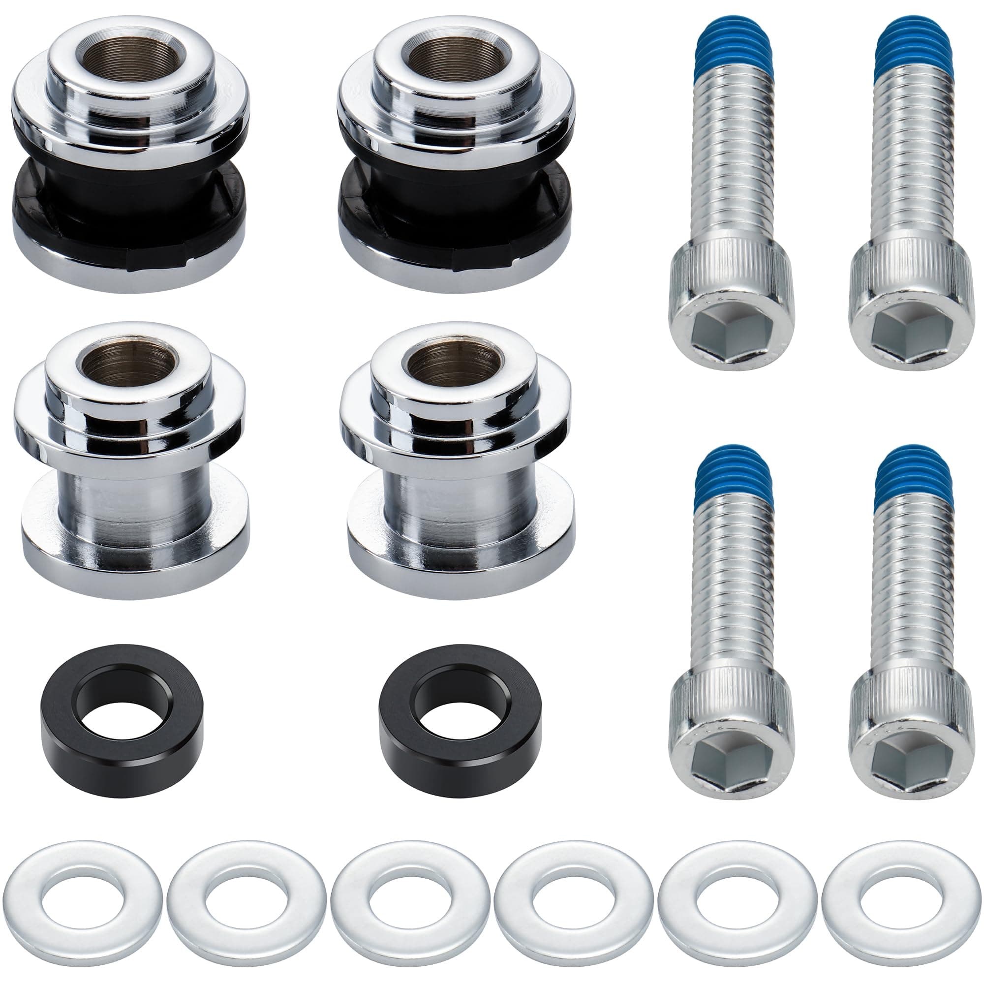 MoKitDora Hold Fast Sissy Bar Docking Hardware Kit for Harley 2018-later Softail Fat Boy FLFB, FLFBS, FXBR FXBRS FLDE, FLHC, FLHCS, Slim FLSL, FXBB, FXFBS, FLSB, FXLR, FXLRS and FXST Models, Chrome