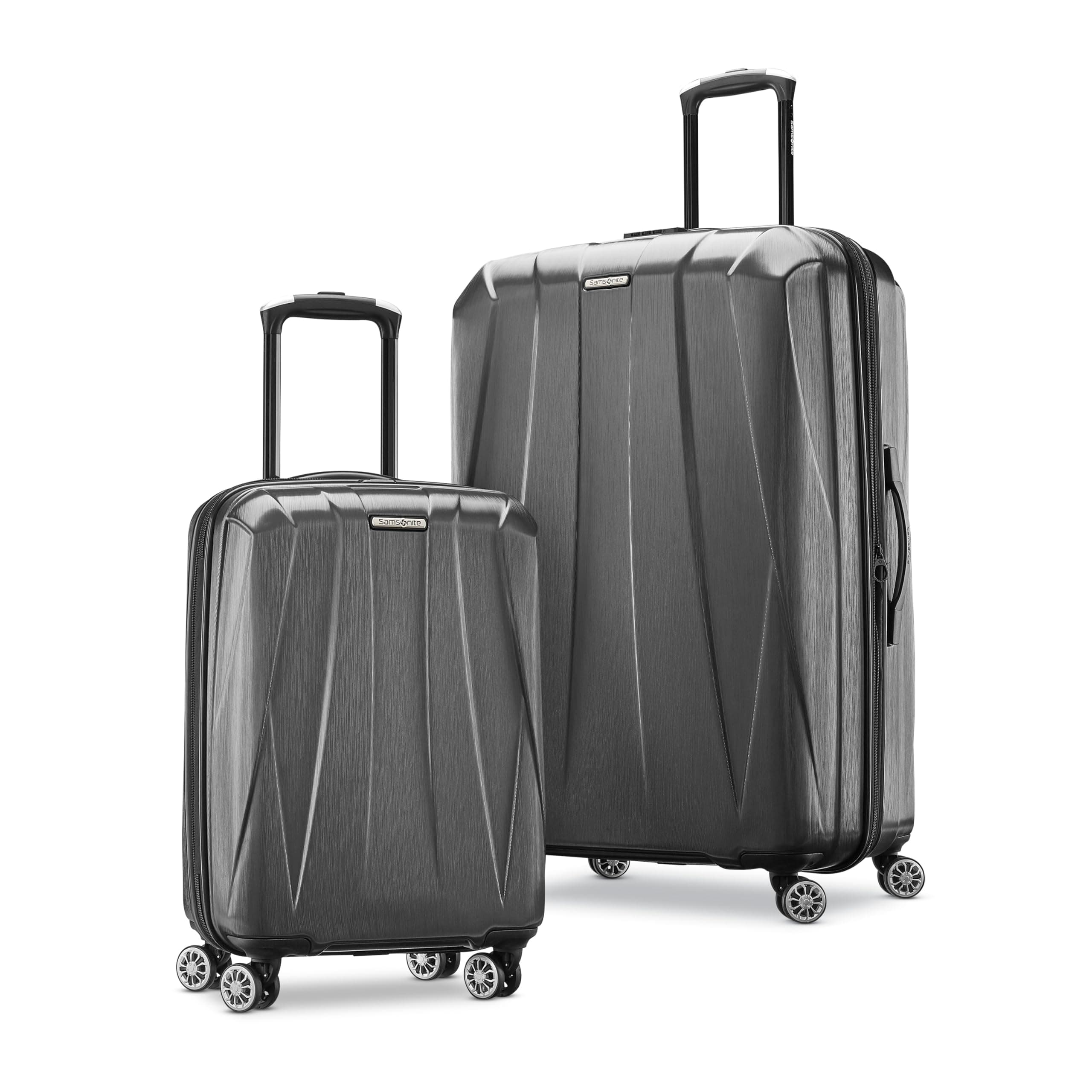 Samsonite Centric 2 Hardside Expandable Luggage with Spinner Wheels, Black, 2-Piece Set (20/24), Centric 2 Hardside Expandable Luggage with Spinners