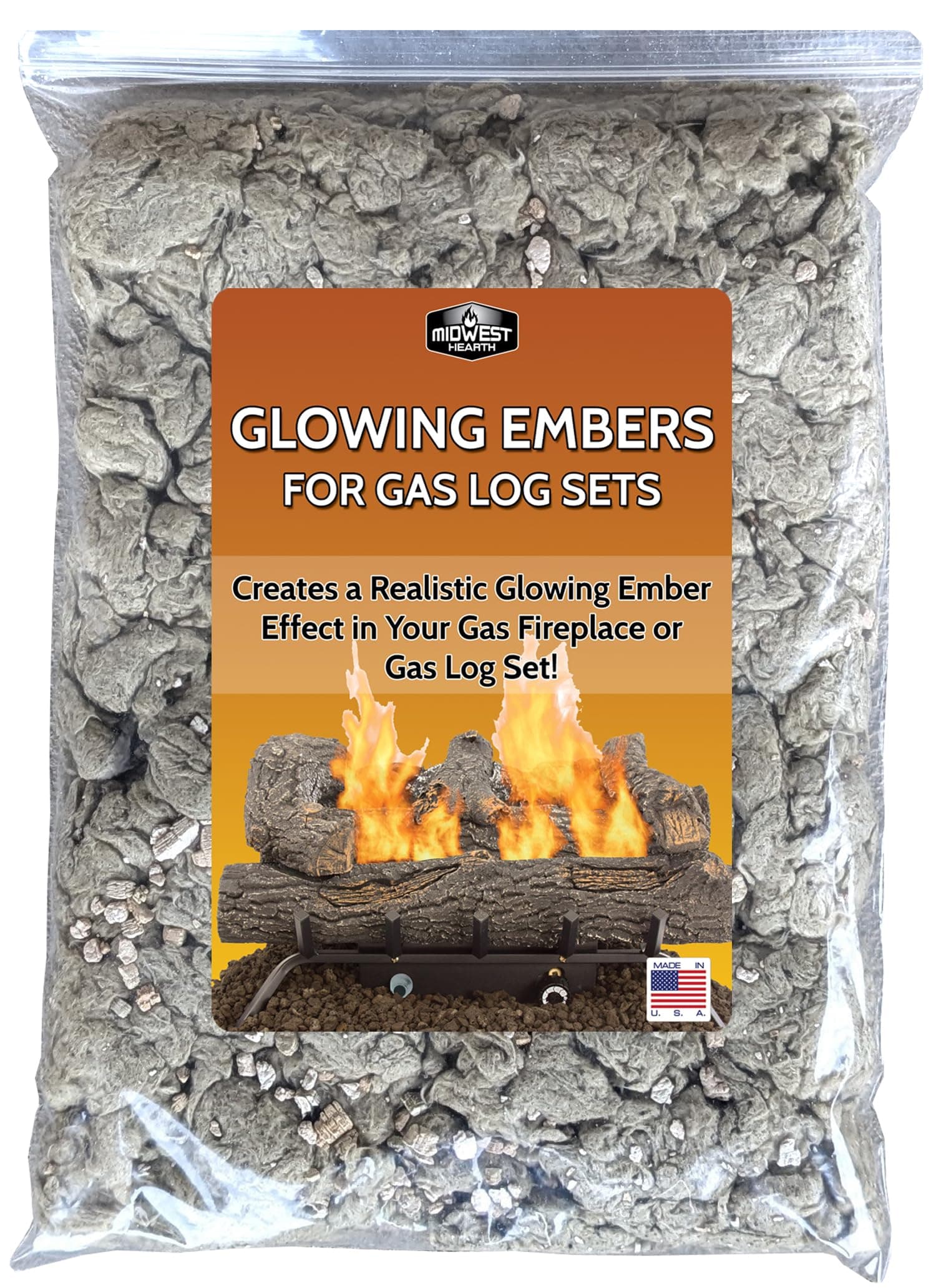 Midwest Hearth Glowing Embers - 6 oz. Bag