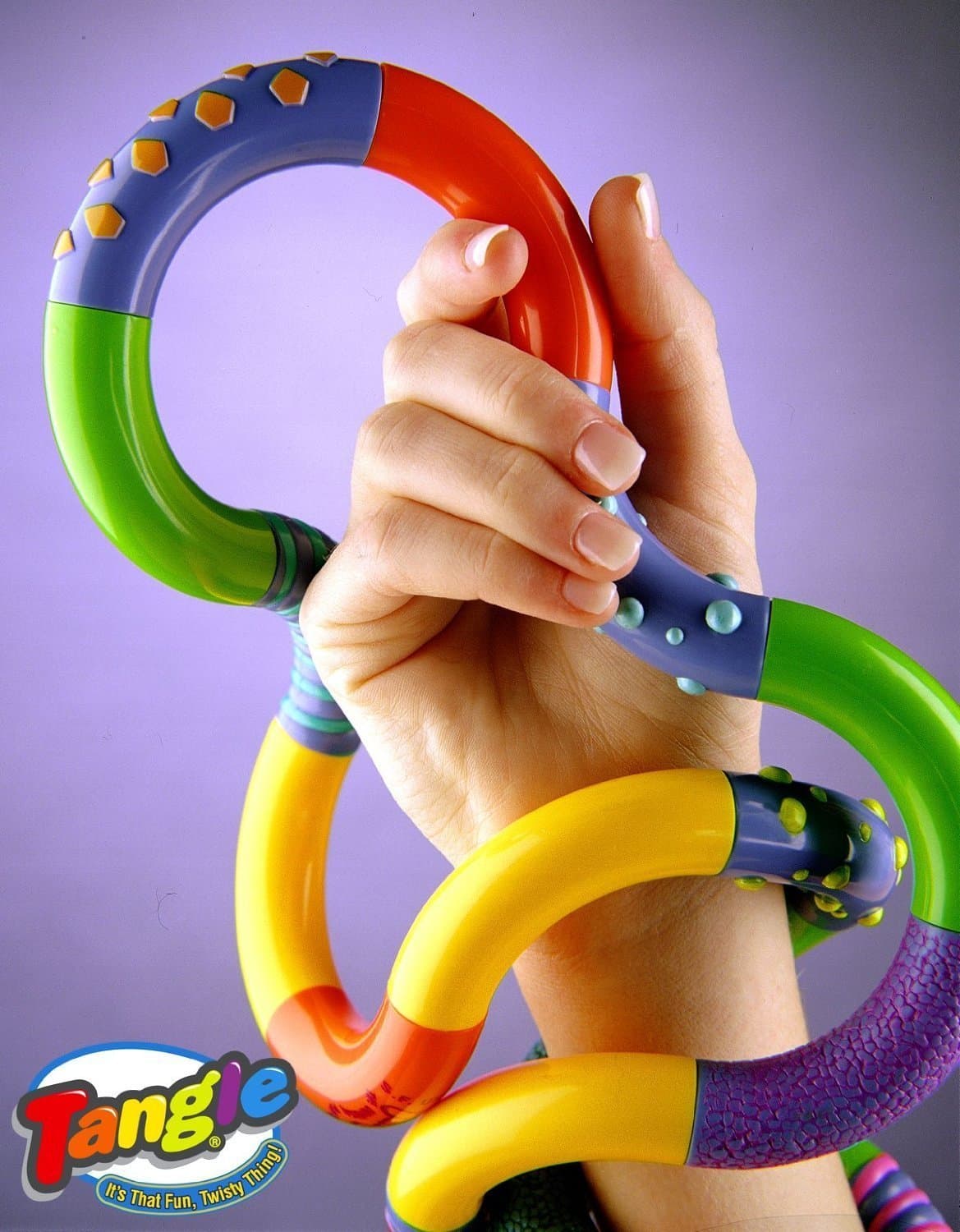 Children's Educational Learning Aid Toy Brightly Coloured Large Tangle Texture