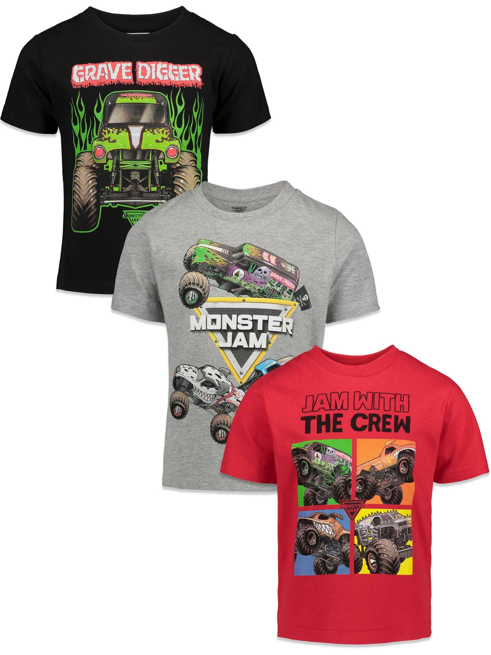 Monster Jam Boys 3 Pack T-Shirts