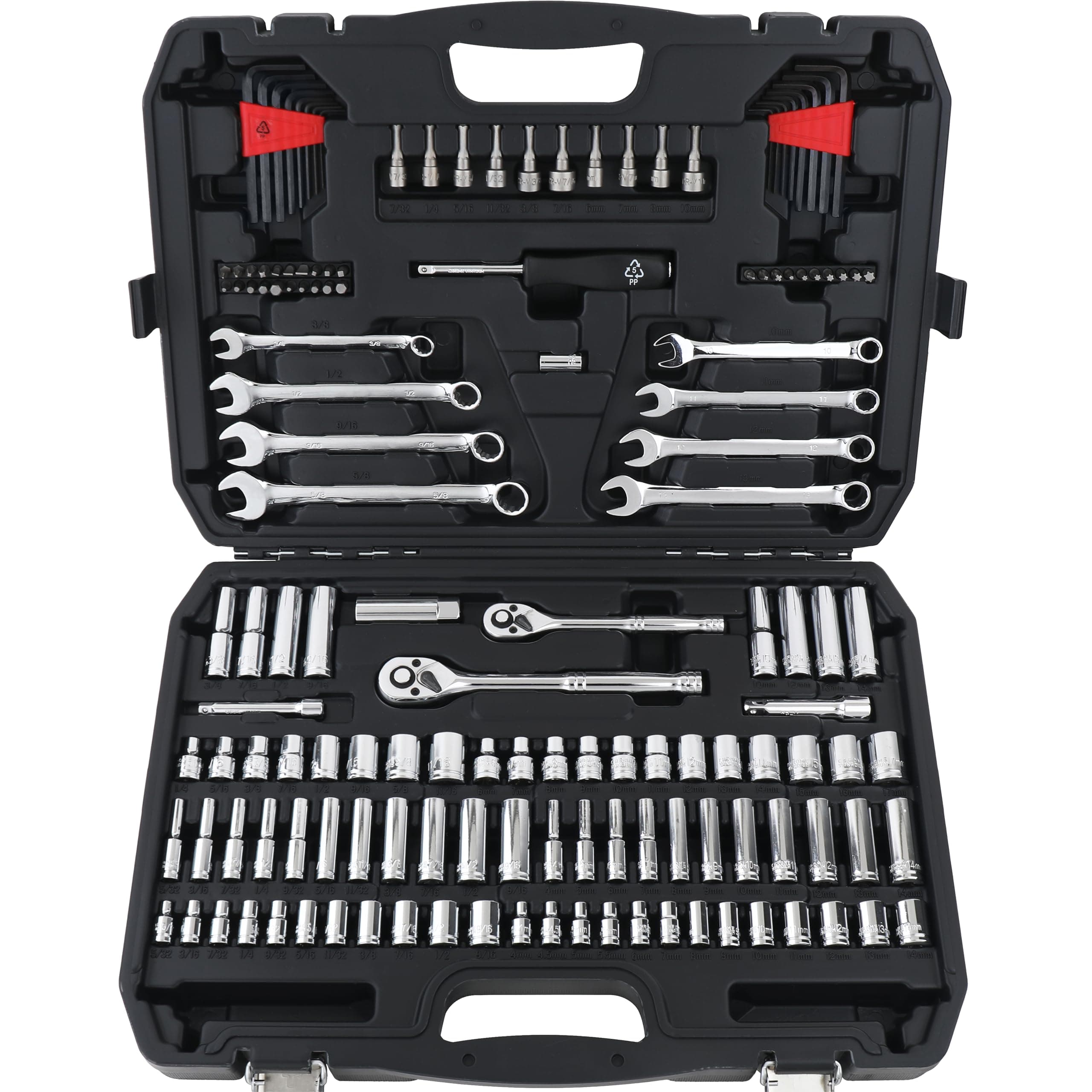 Amazon Basics Mechanic's Socket Set - 145- Piece
