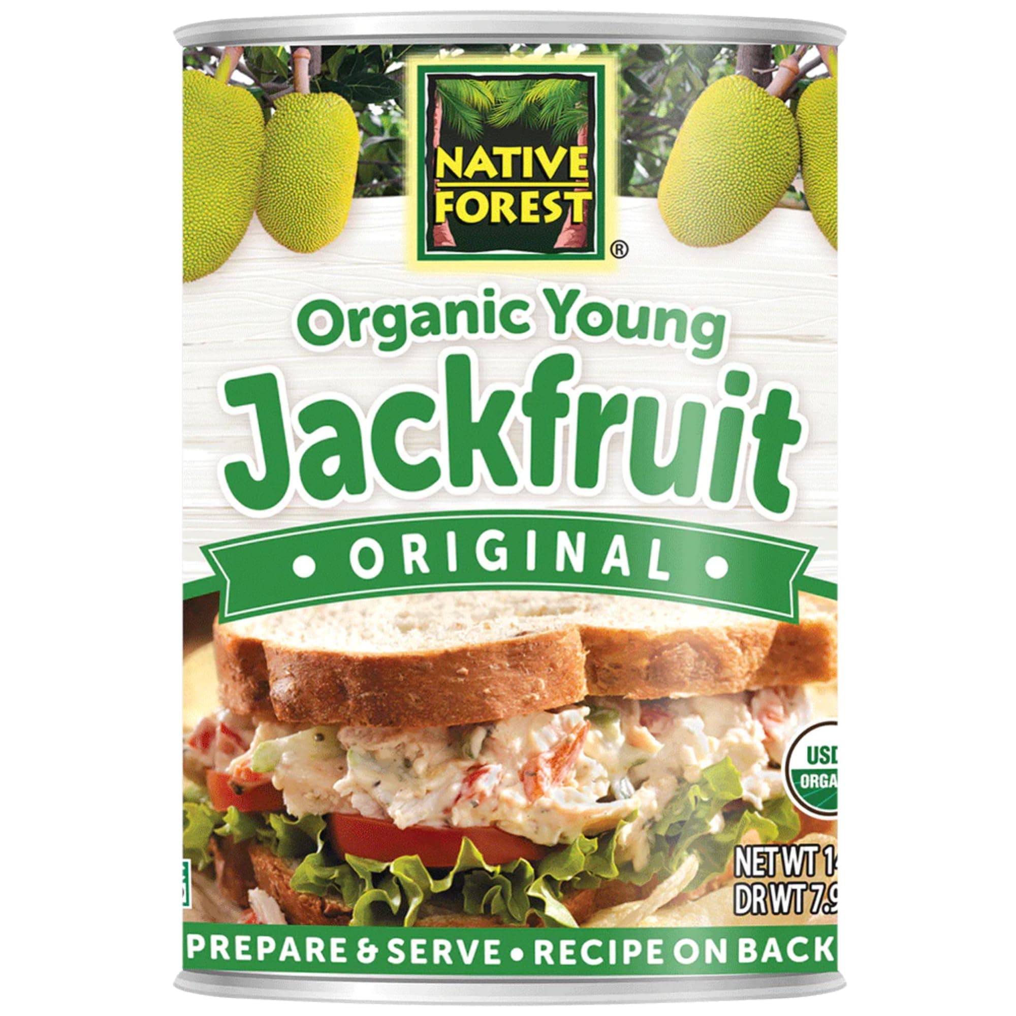 Native Forest Organic Vegan Meat Substitute, Young Jackfruit, 14 Ounce (Pack of 6) by Native Forest