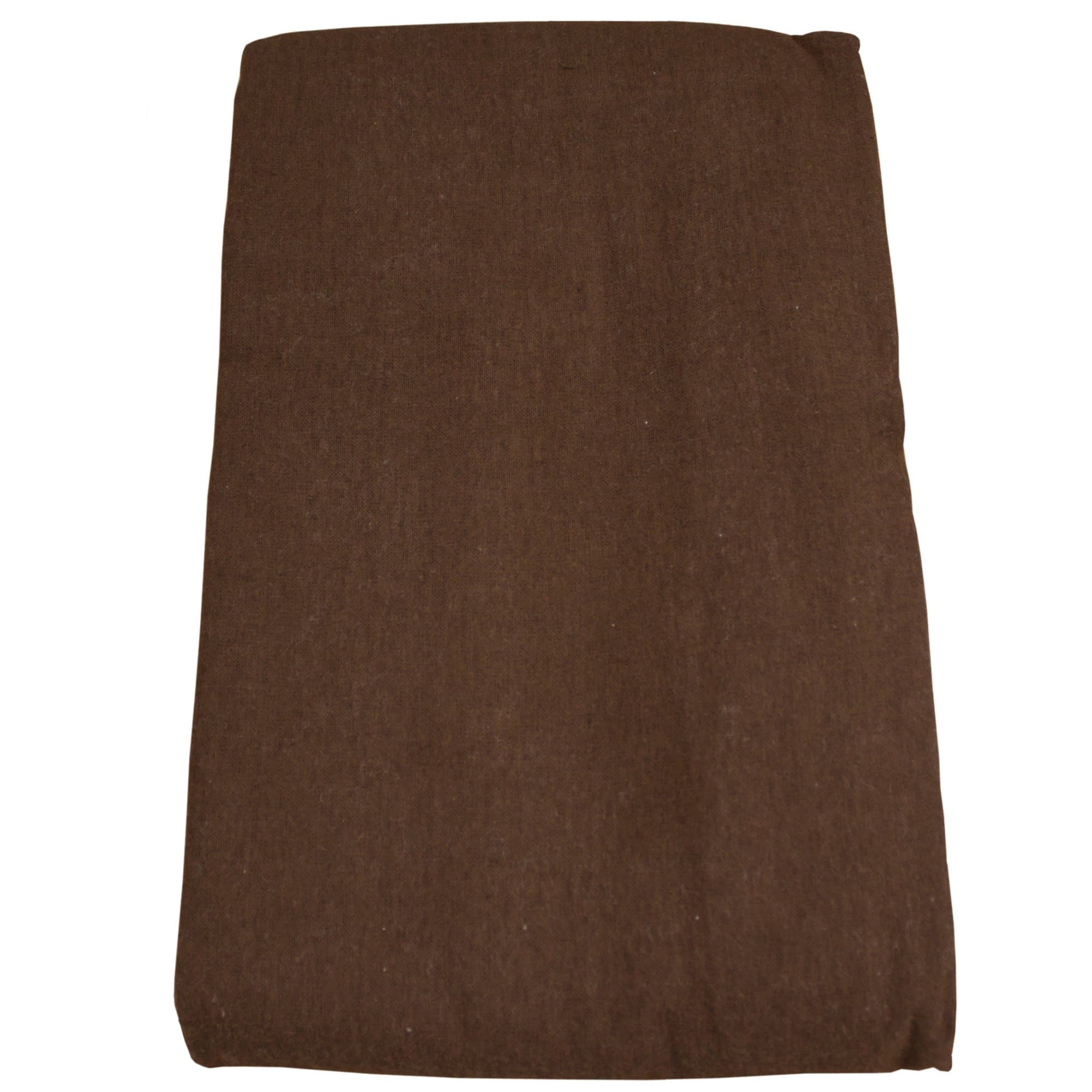 Body Linen Flannel Flat Massage Table Sheet, Chocolate
