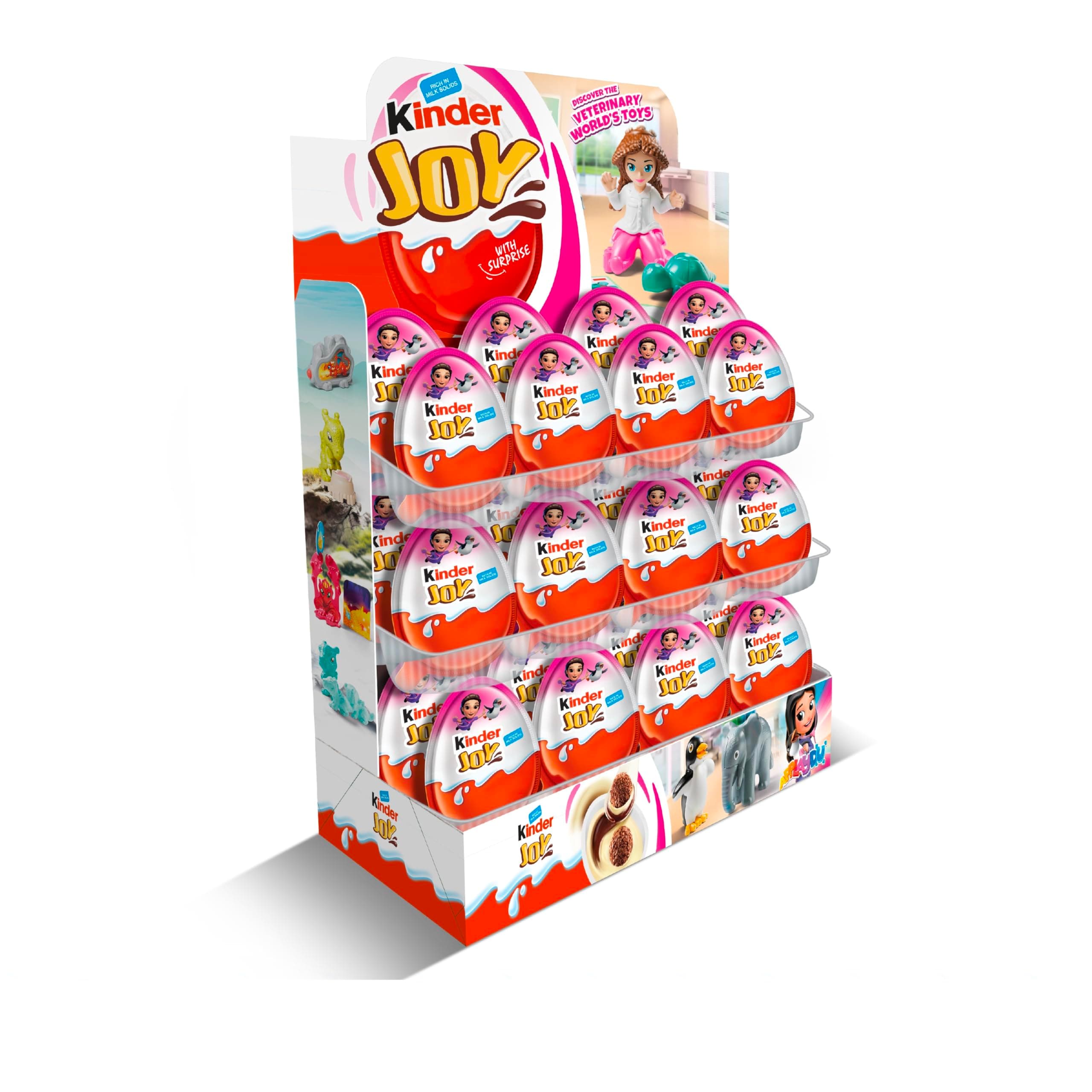 Kinder Joy Chocolates for Girls, 24 Pieces