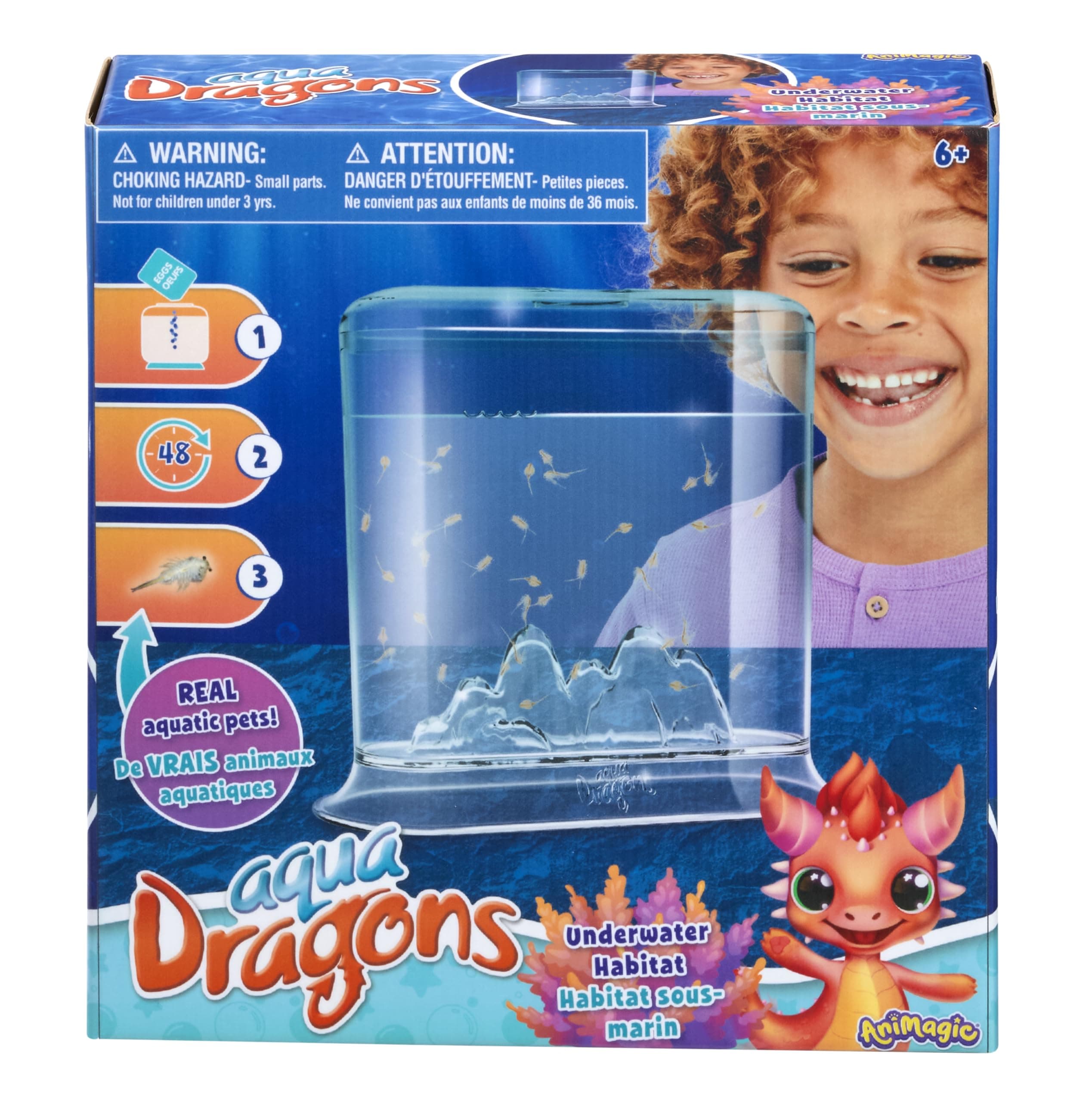 Aqua Dragons Hatch 'n' Grow Basic Tank | Build an Aquatic Ecosystem, Watch Prehistoric Pets Hatch & Grow Science Kit | Ages 6+