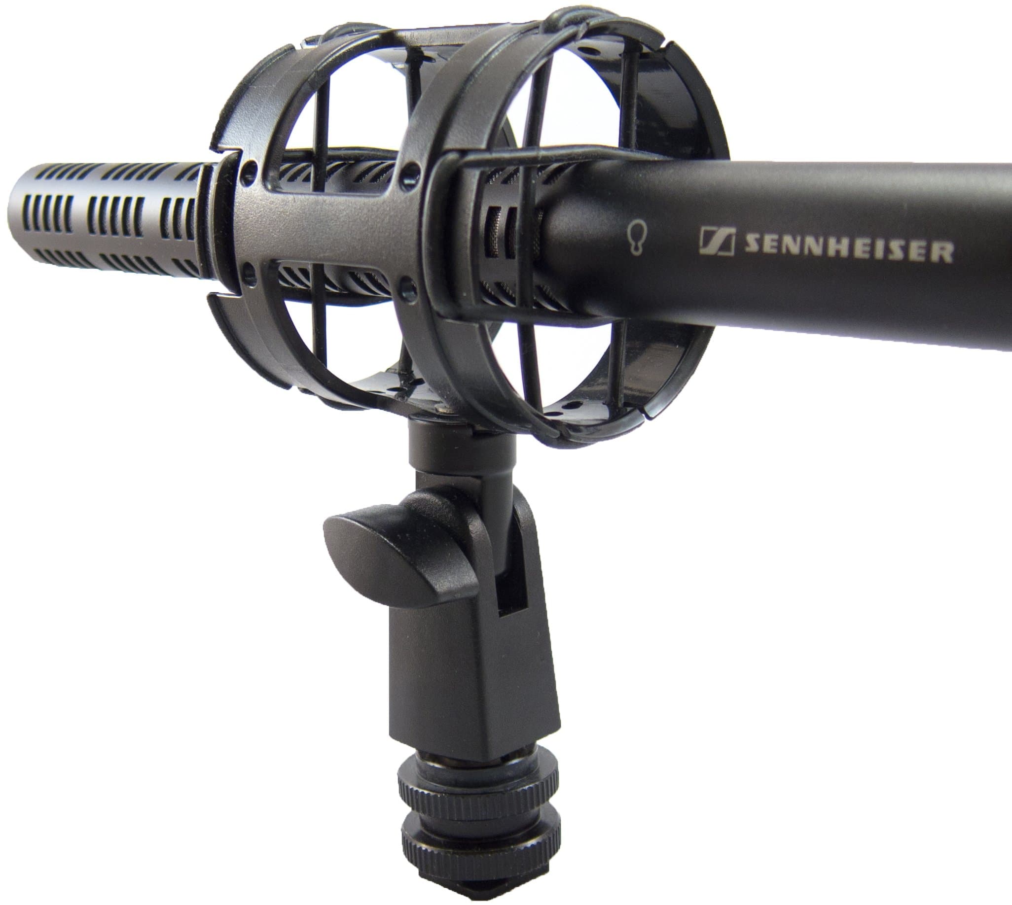Deluxe Microphone Shockmount With Hotshoe ,1/4-20,3/8 ,5/8 Connectors Included ,Perfect for Zoom H1 , Senheisser ME66 ,Rode NTG-2,NTG-1 ,Audio-Technica AT-875R and many more