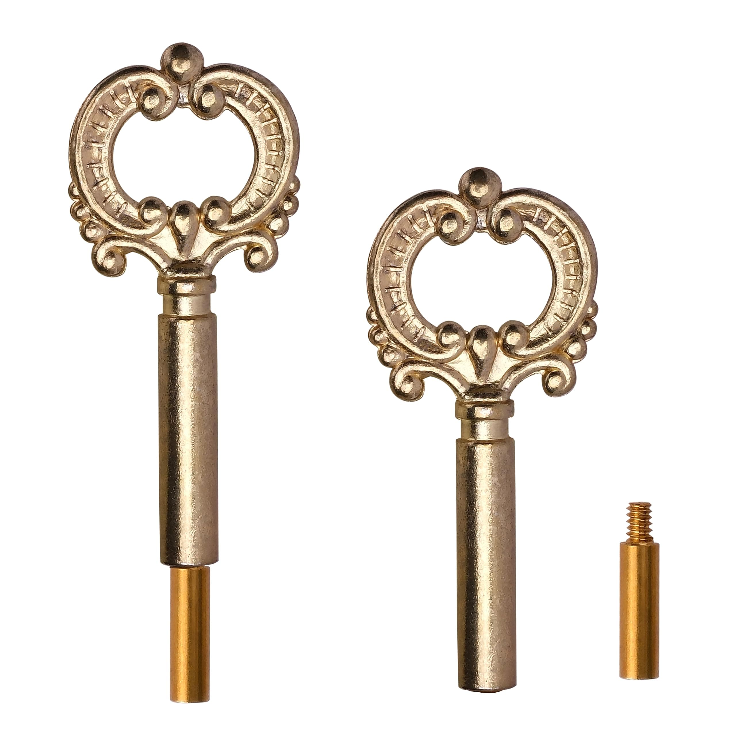 Lamp Turn Knob, 2 Packs On/Off Switch for Light & Fan Fixtures with 1/2" Extensions, Easy Lamp Switch Knob or Twist Knob Replacement (Gold)