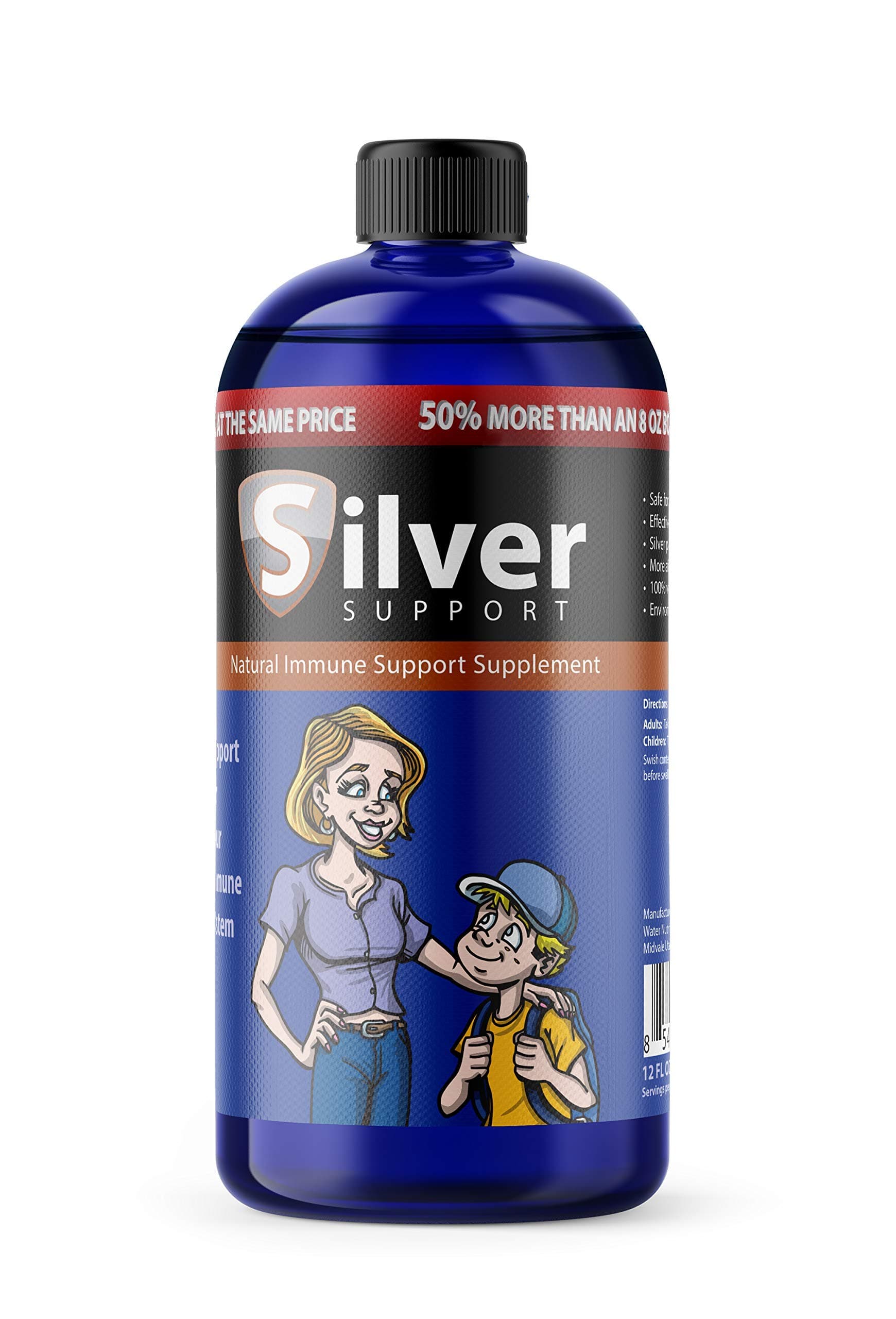 Purified Ionic Silver Technology Liquid Immune Booster for Kids, Pets & Adults Enhances Wellness