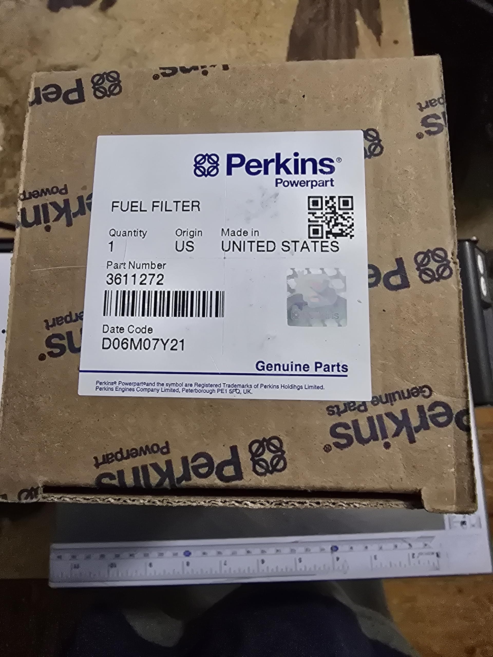 3611272 Perkins Fuel Filter Assembly (1104D-E44T, 1104D-E44TA, 1106D-E70TA, 1204E-E44TA, 1204E-E44TTA, 1204F-E44TA, 1204F-E44TTA, 1206E-E66TA, 1206E-E70TTA, 1206F-E66TA, 1206F-E70TA)