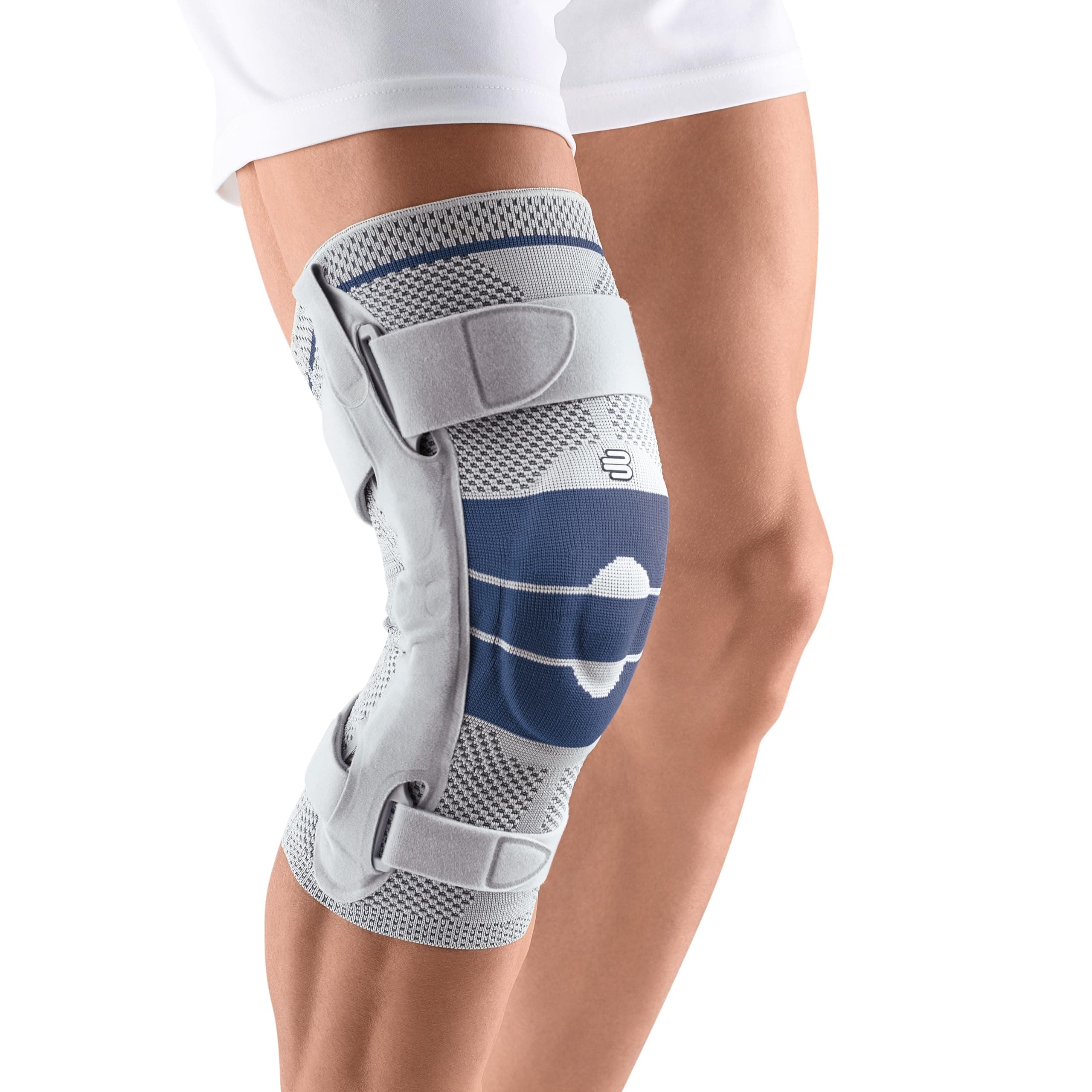 Bauerfeind - GenuTrain S - Hinged Knee Brace Support - Advanced Stability of the knee joint - Left Knee - Size 6 - Color Titanium