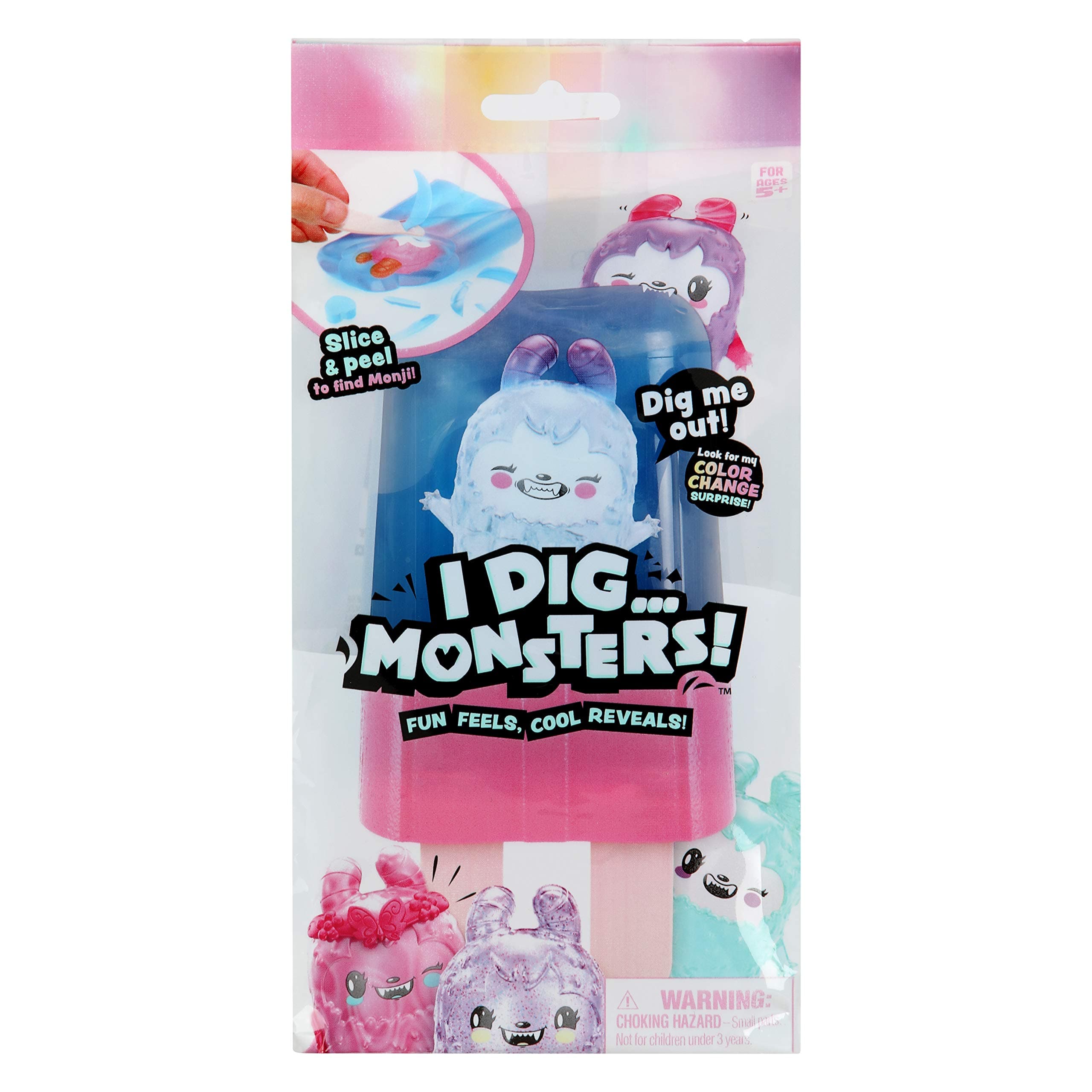 I Dig...Monsters Popsicle Pack - 1pc Collectable ASMR Toy | Fun & Cute Stress Relief Toy - Styles May Vary