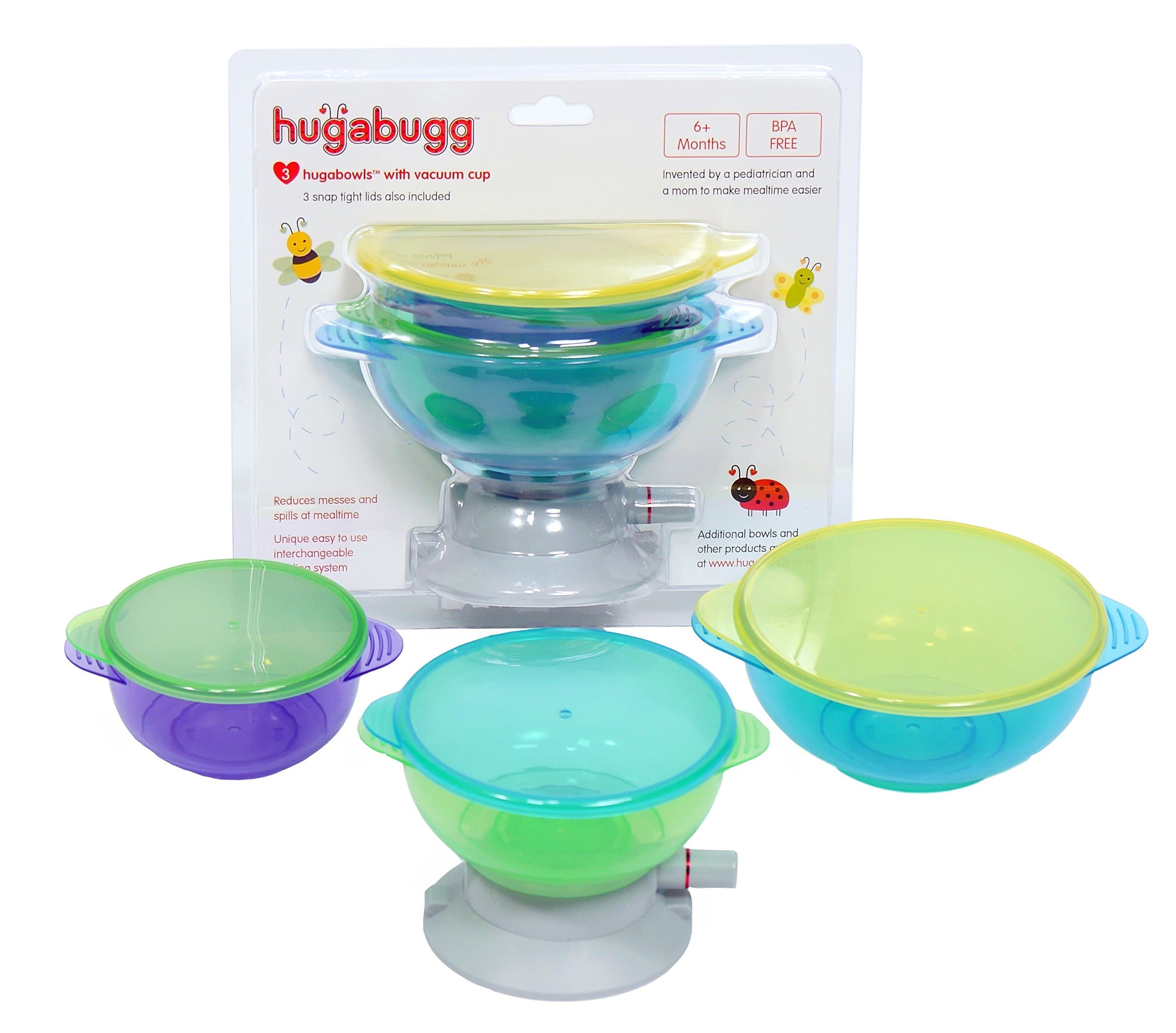 Hugabowls with Vacuum Suction Cup