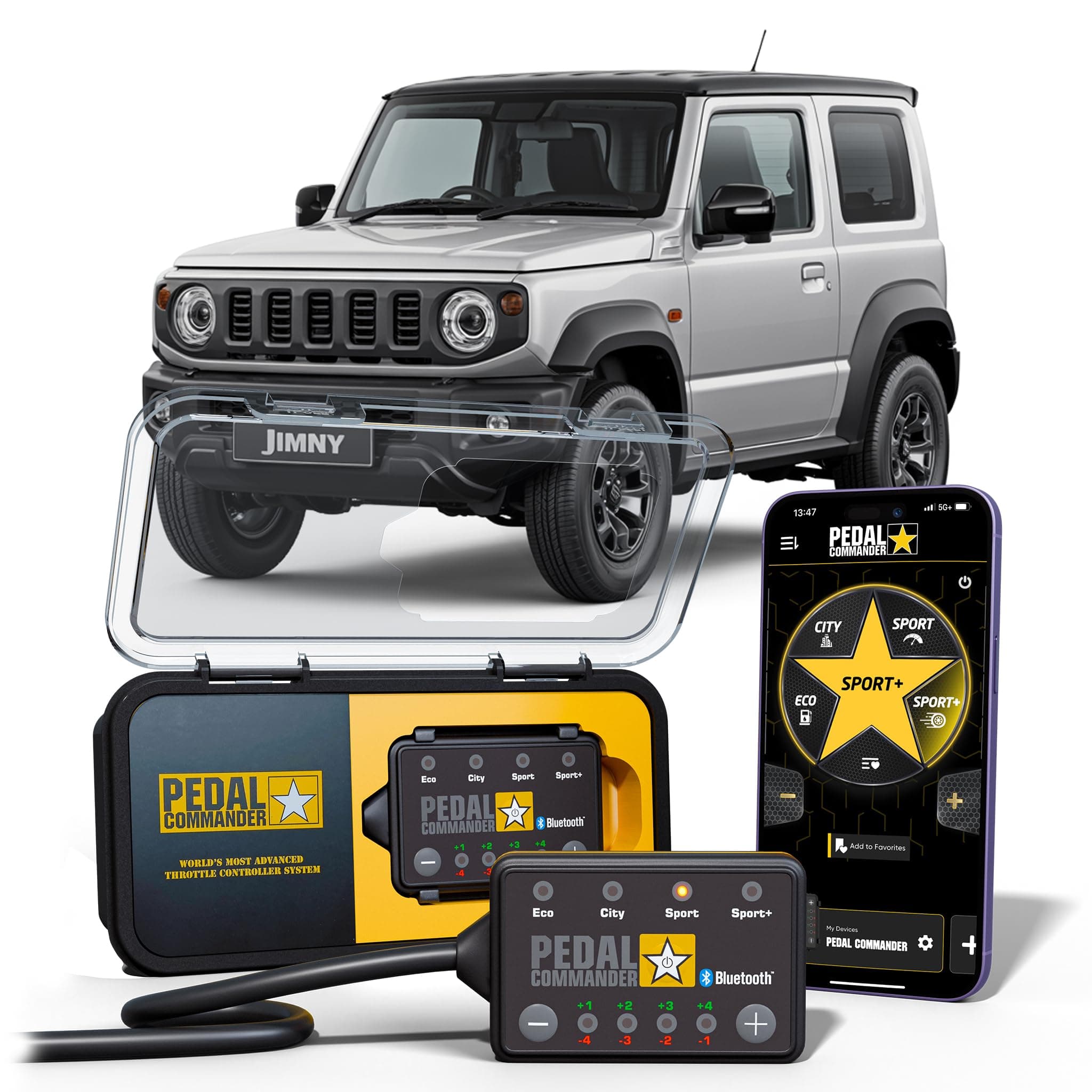 PEDAL COMMANDER for Suzuki Jimny 2018-2026 Throttle Response Controller - Plug-and-Play, 36 Driving Settings & App Control, Anti-Theft, Throttle Controller Performance Upgrade, Jimny Parts