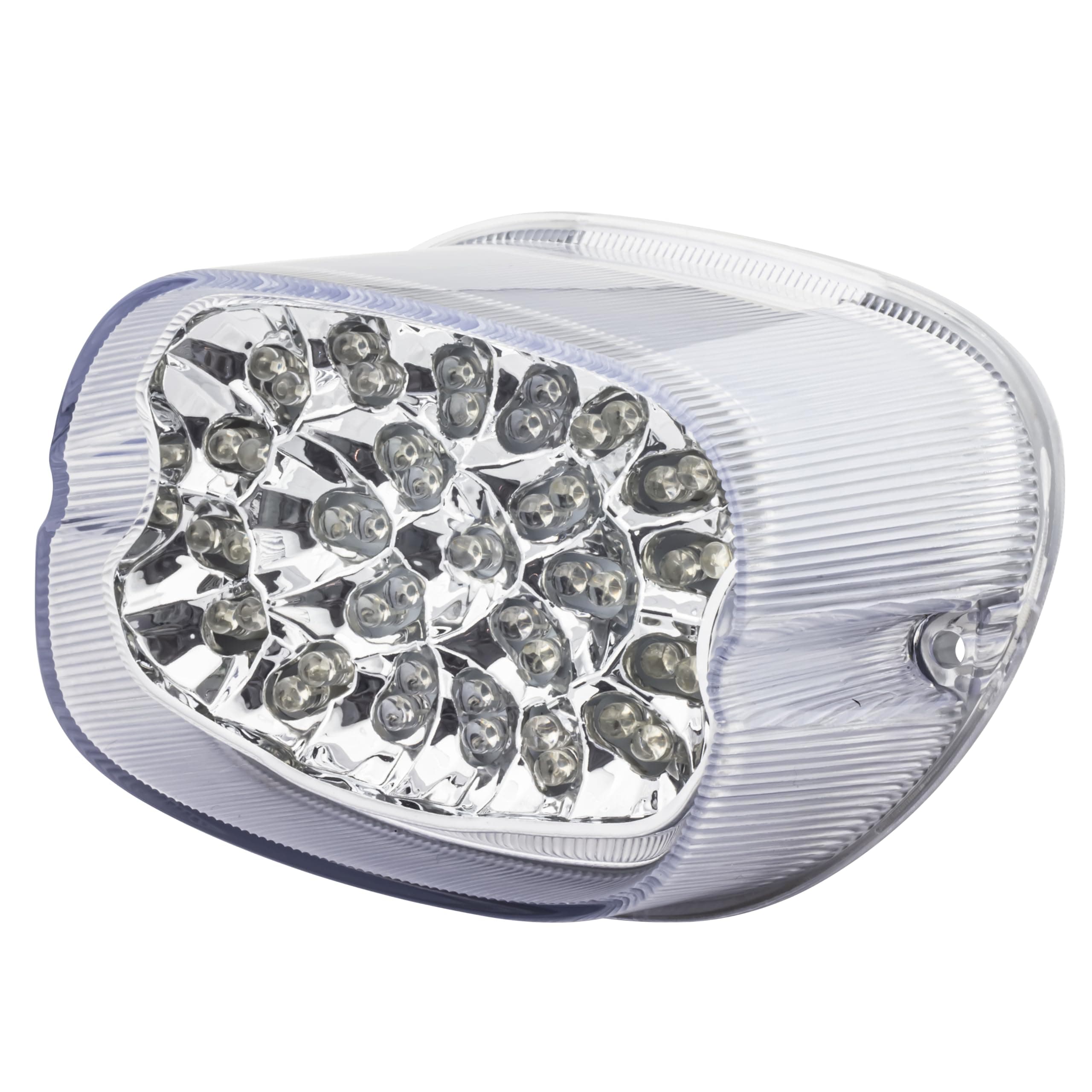 8900TL2-C Squareback LED Tail Light Kit with Integrated Turn Signals for Harley Davidson Motorcycles - Clear