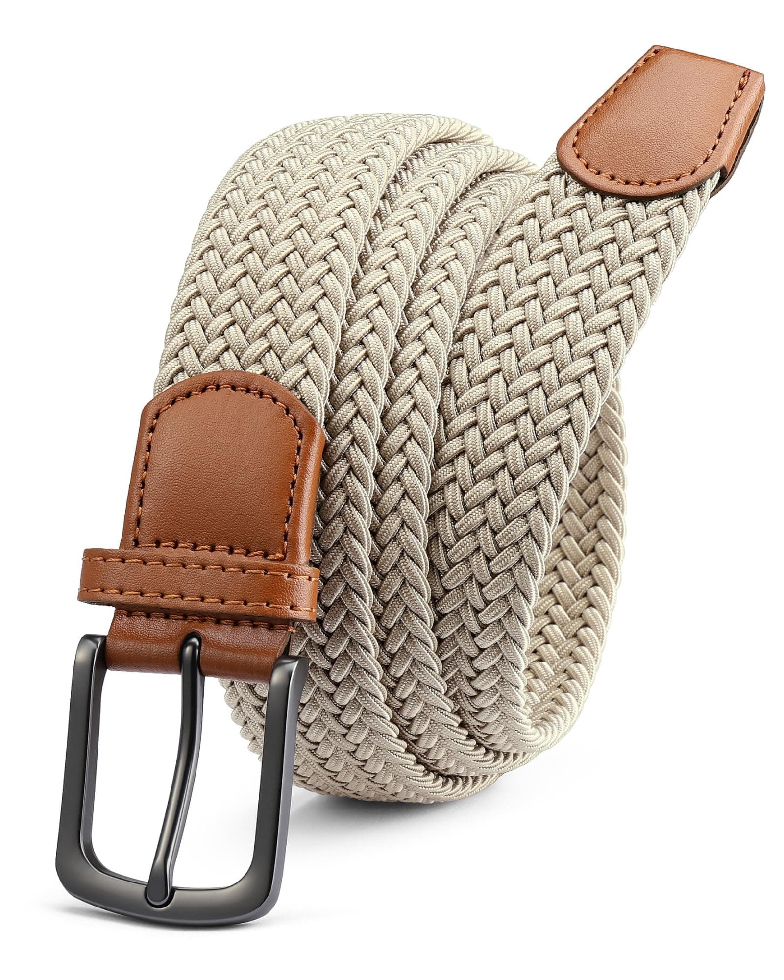 CHAOREN Men's Belt, Automatic Leather Belt, Men's Ratchet for Men, Business Suit, 35 mm Belt without Holes, Size Adjustable