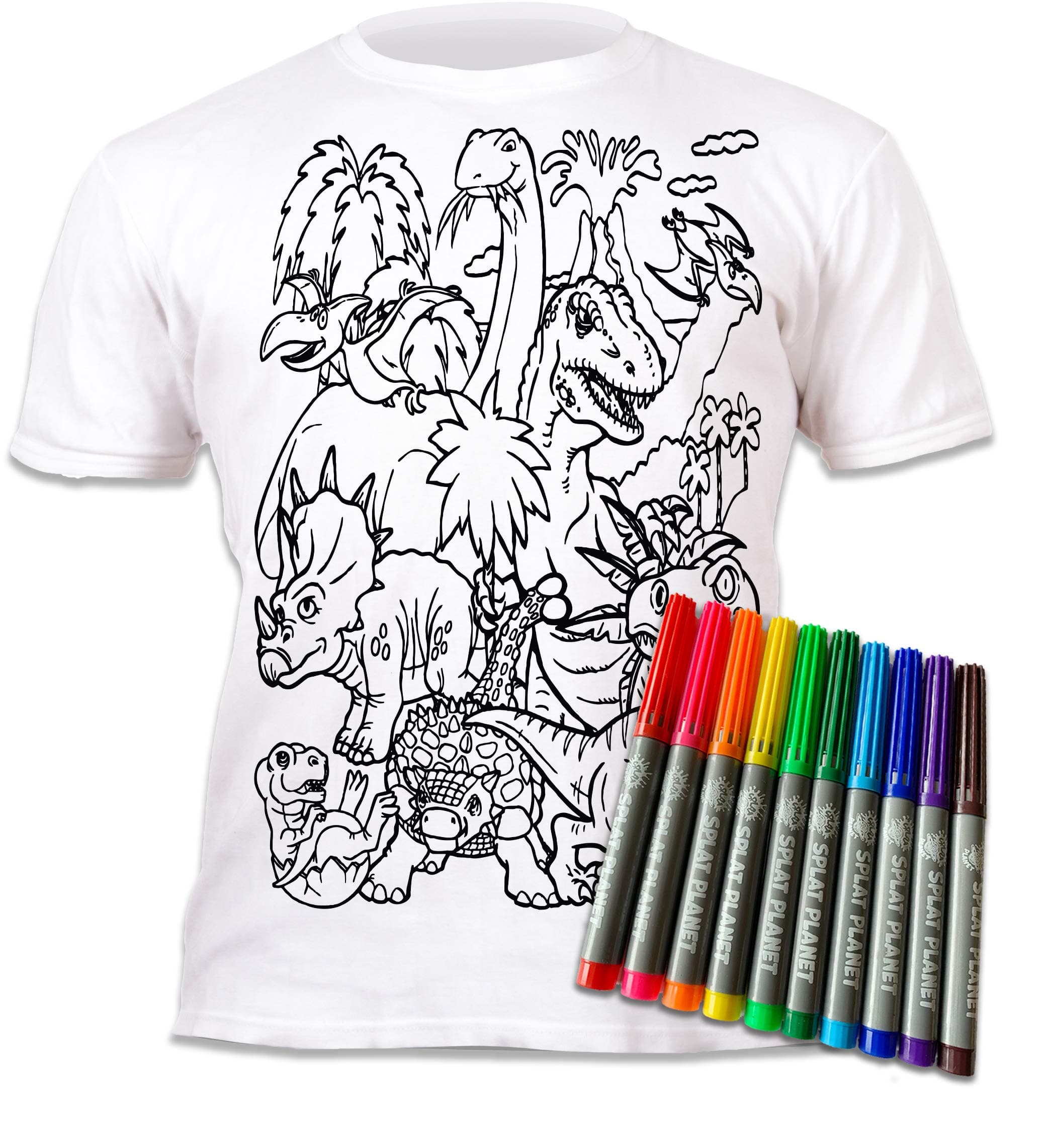 Dinosaur Colour in Tshirt