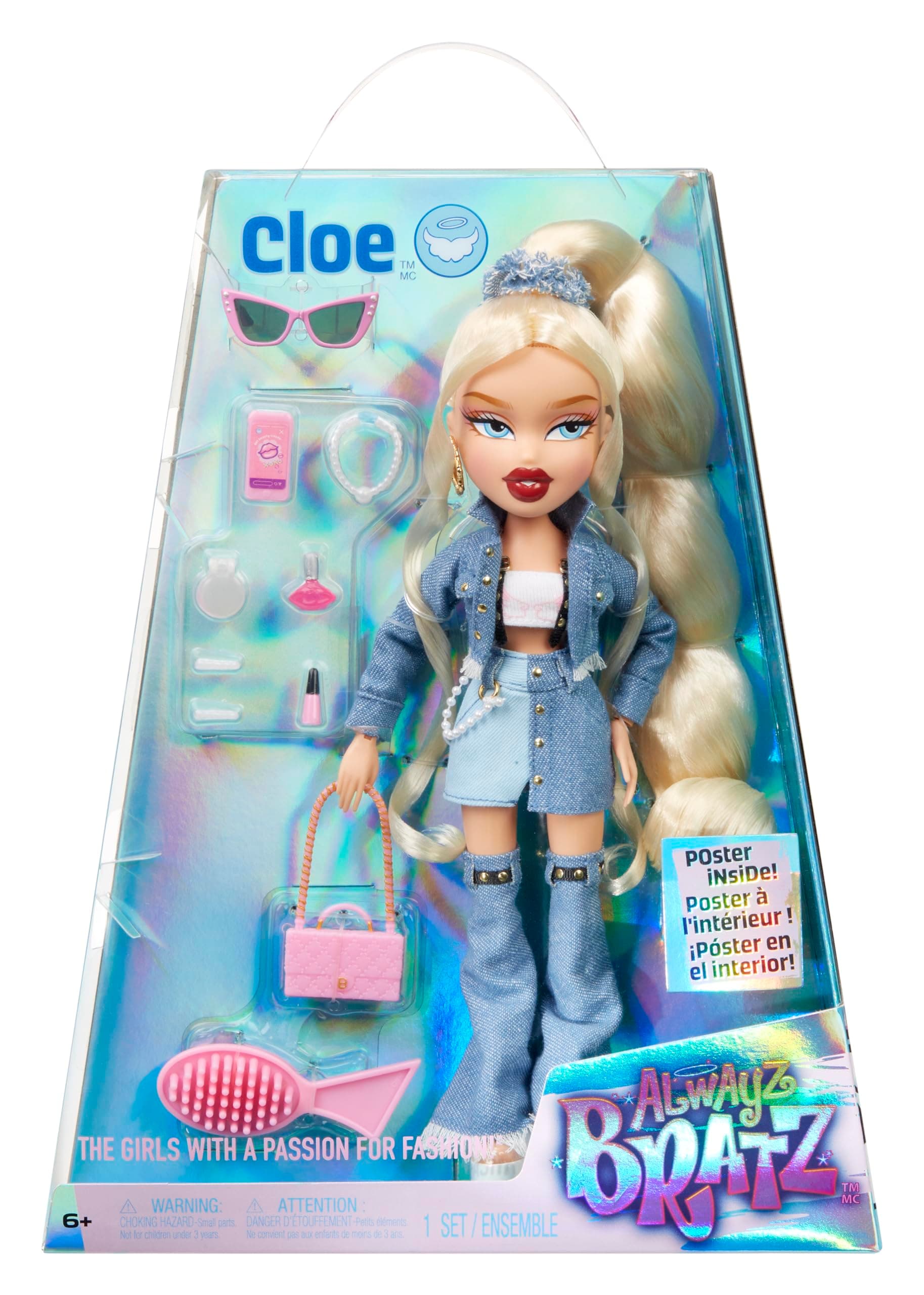Alwayz Bratz Cloe Fashion Doll with 10 Accessories and Poster