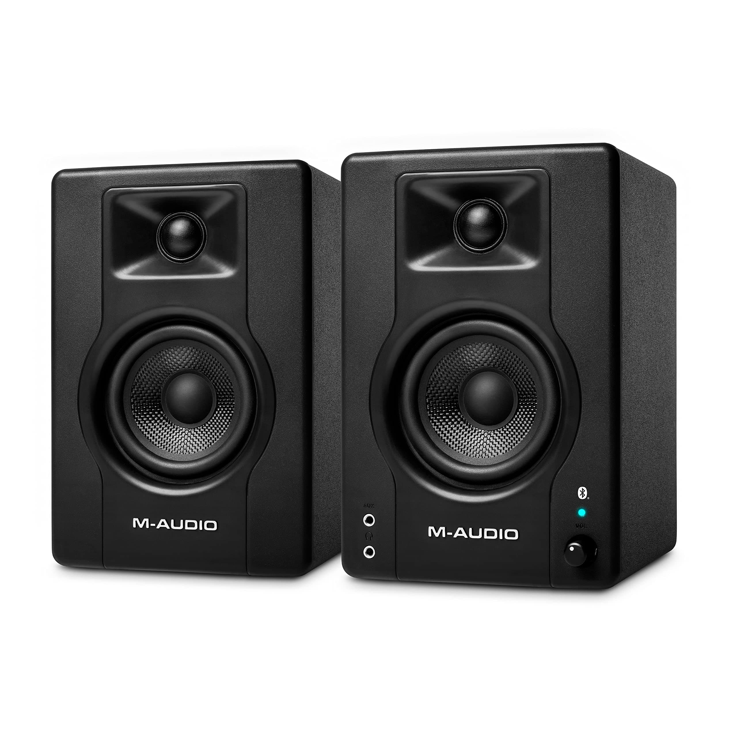 M-Audio BX3BT 3.5" Bluetooth Studio Monitors, HD PC Speakers for Recording and Multimedia with Music Production Software, 120W, Pair