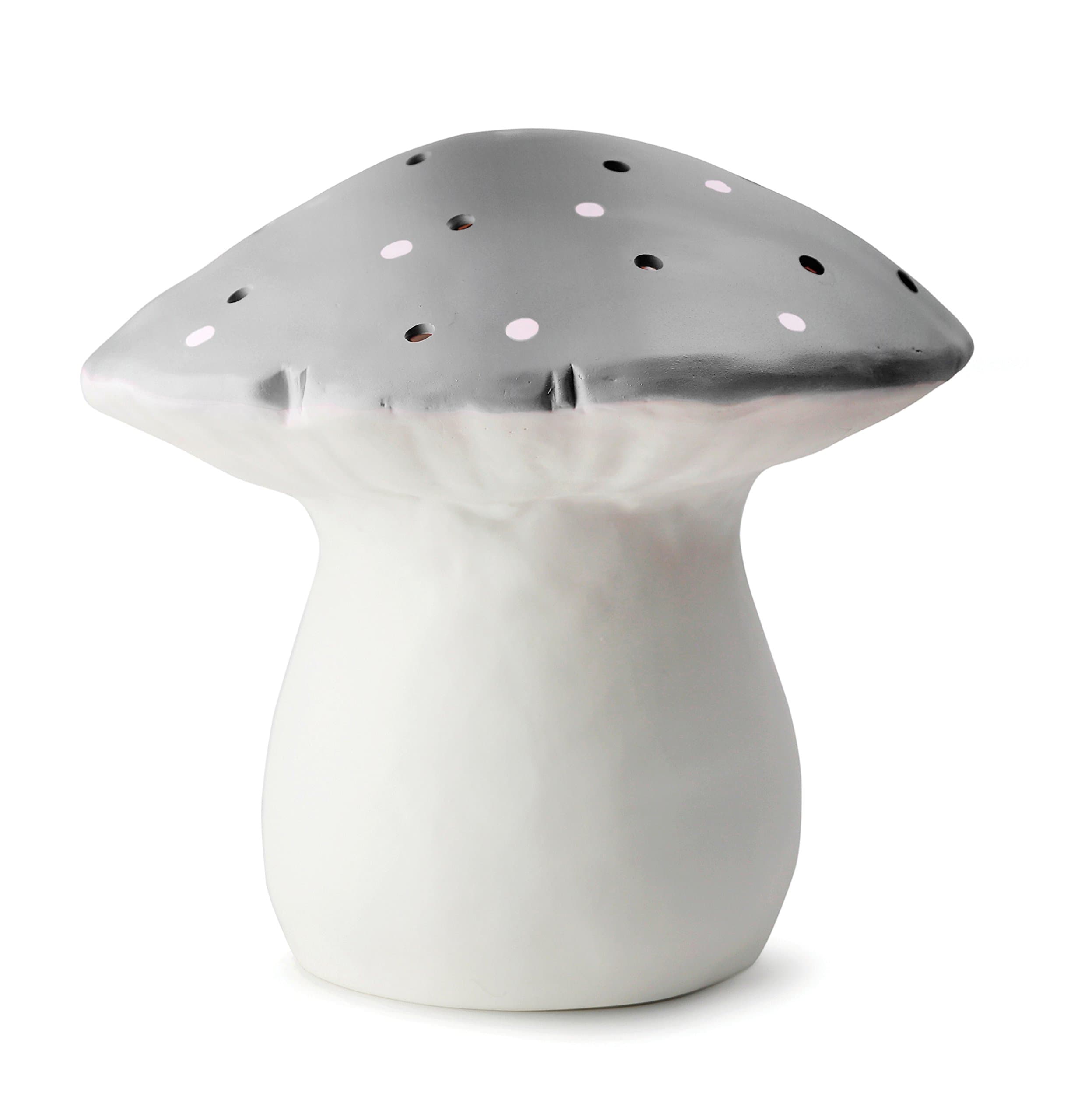 Egmont Large Mushroom Silver Night Lamp With Plug