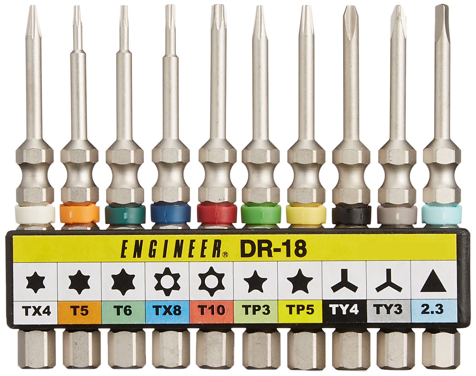 Specialized 10 Piece Bit Set for Mobile Phones, PC, Game Consoles etc (Japanese Quality) Engineer Dr 18 by Engineers